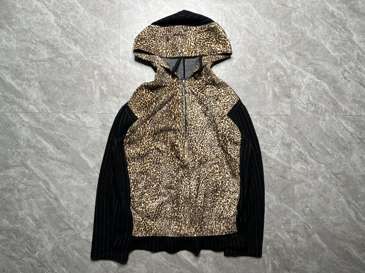 Comme des Garcons Homme Plus CDGHP A/W 09 “fashion Illusion” Leopard Pattern Zip Hoodie Size US M / EU 48-50 / 2 - 1 Thumbnail