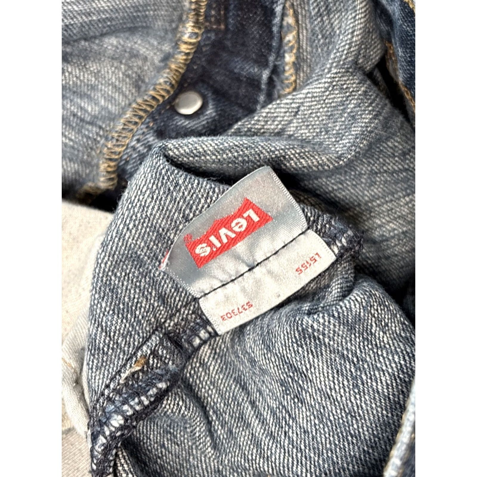 Levi's Levi's 501 Jeans Mens 34x33 Original Fit Straight Button Fly 100% Cotton Vintage Blue Size US 34 / EU 50 - 5 Thumbnail