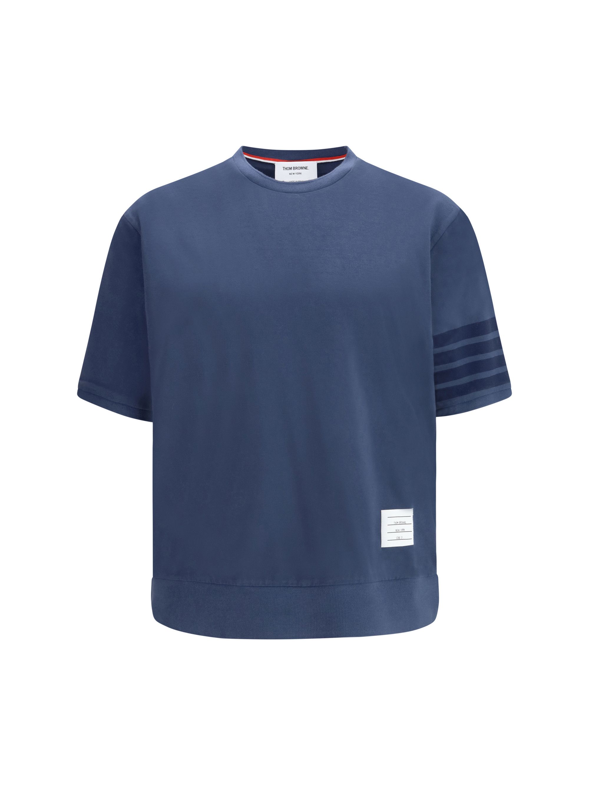 Thom Browne 4-Bar cotton jersey T-shirt Size US L / EU 52-54 / 3 - 1 Thumbnail