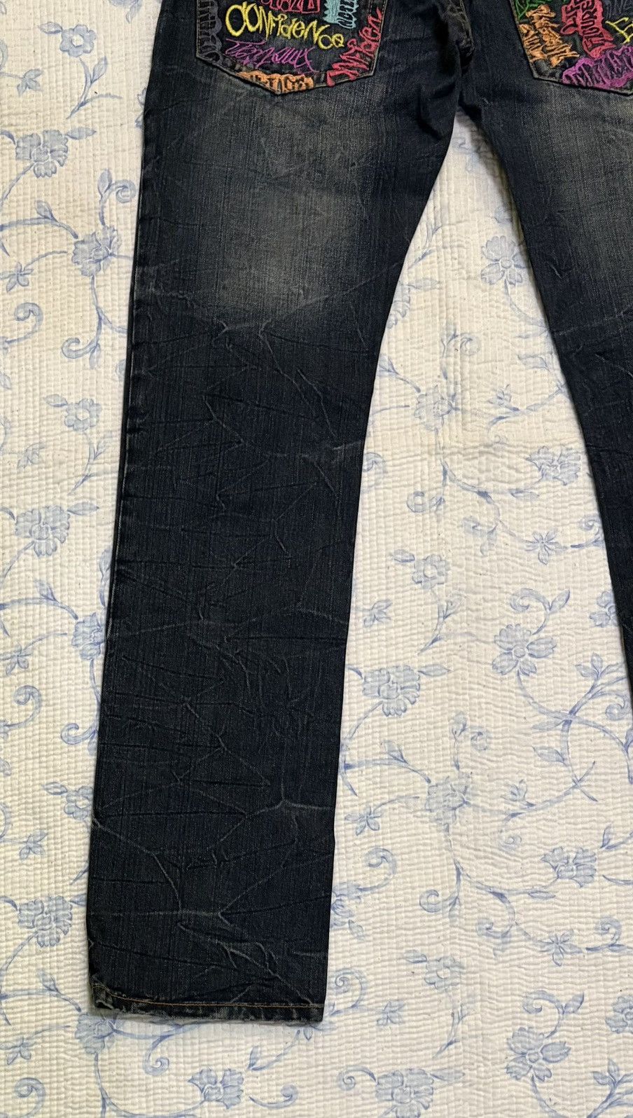 Japanese Brand Japanese Confidence Streetwear Distressed Denim Size US 32 / EU 48 - 12 Thumbnail