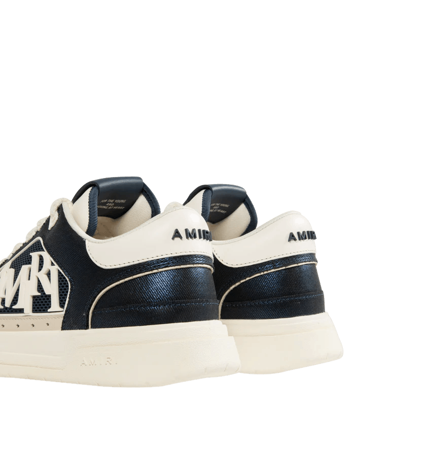 Amiri o1h1sh11225 Classic Low Sneaker in White/Dark Blue Size US 10 / EU 43 - 4 Thumbnail