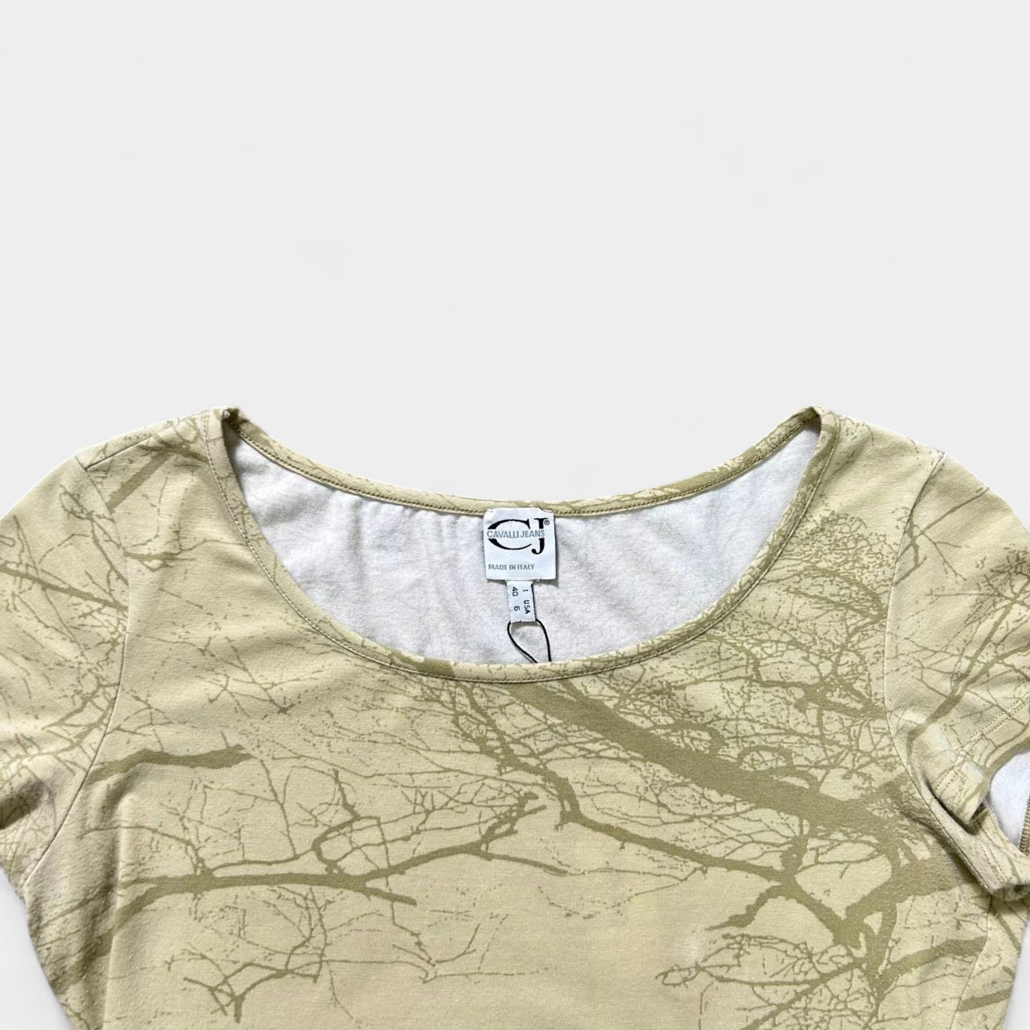 Roberto Cavalli Cavalli Tree Motif Tee Size XS / US 0-2 / IT 36-38 - 3 Thumbnail