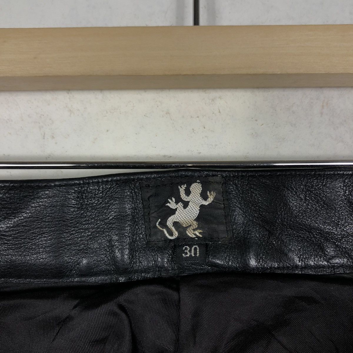 Genuine Leather 📌Vintage Genuine Leather Pants Biker Agnes B. Size US 30 / EU 46 - 16 Thumbnail