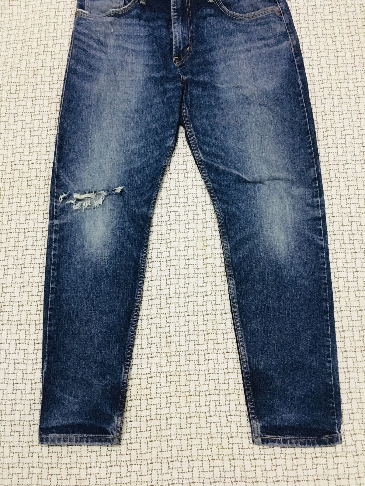 Levi's A06 Levis Lot 512 Distressed Denim Size US 33 - 3 Thumbnail