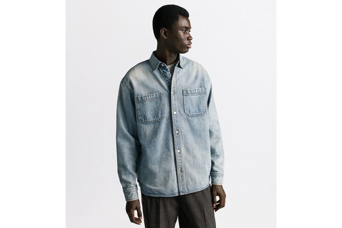 Dior o1bcso1str0326 Overshirt with Checkered Interior in Blue Size US M / EU 48-50 / 2 - 3 Thumbnail