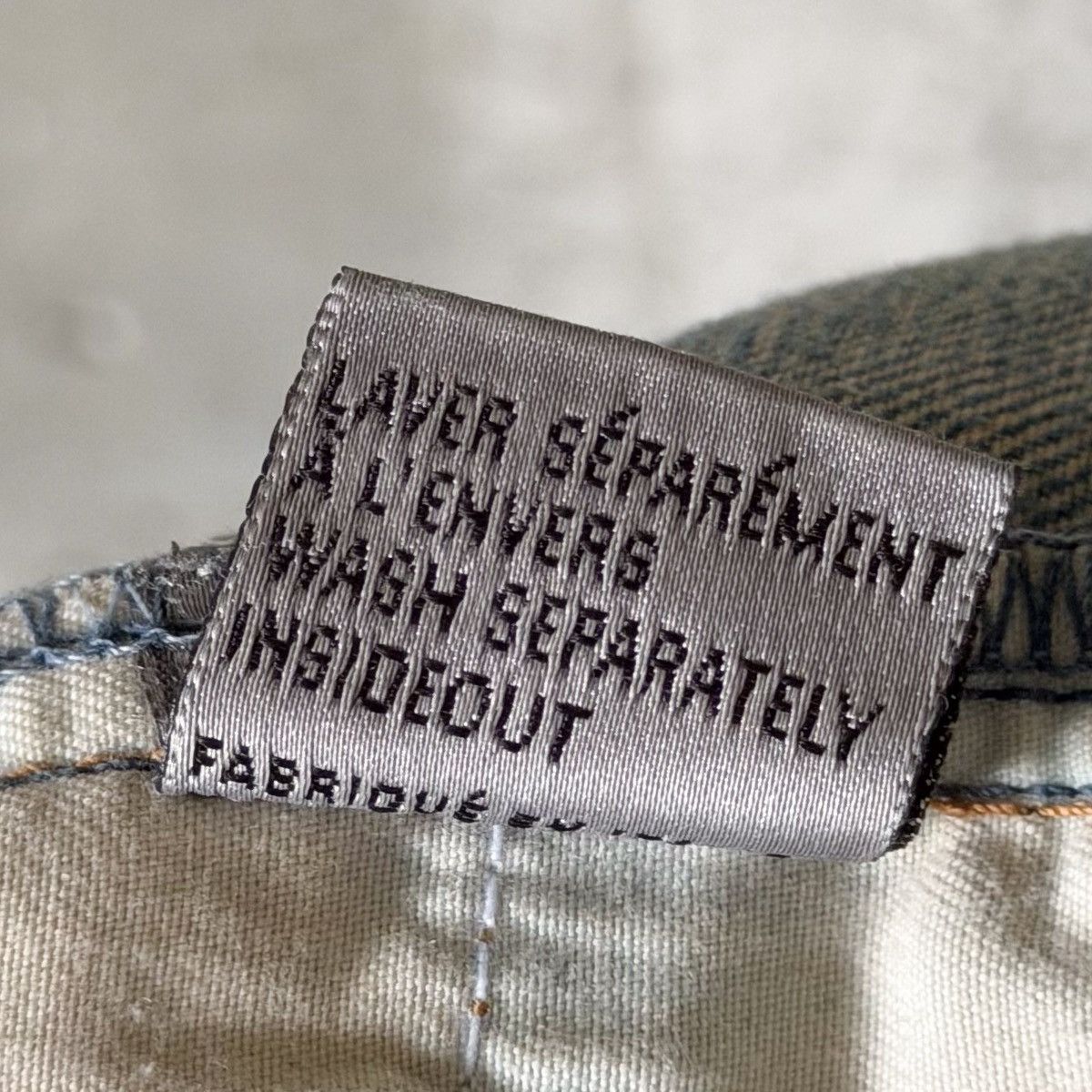 Dior Dior By Hedi Slimane RUNWAY SS06 CRASH Repair Denim Size US 34 / EU 50 - 15 Thumbnail