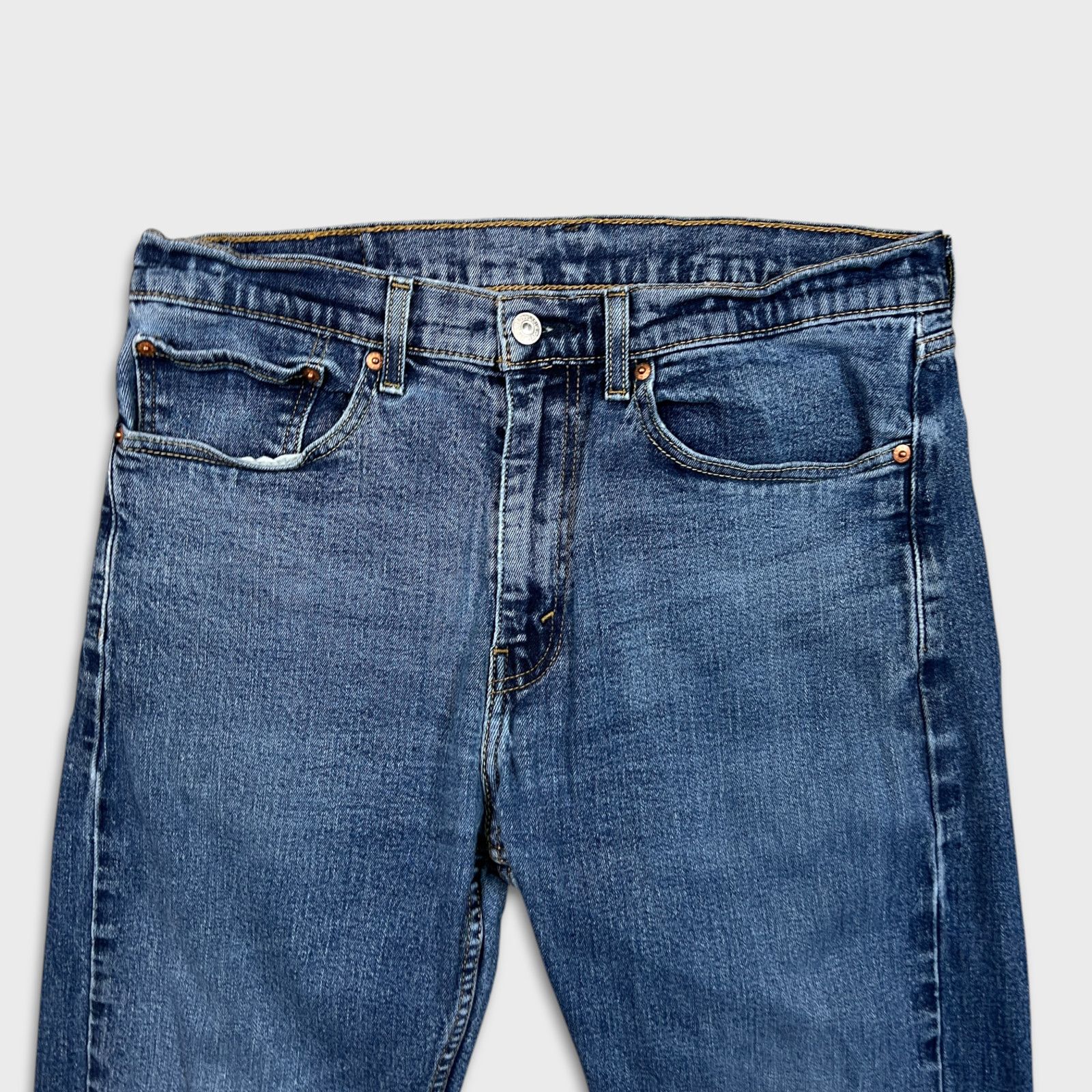 Levi's × Vintage Levi's 505 Jean 34x34 Regular Straight Leg Distressed Denim Size US 34 / EU 50 - 2 Thumbnail