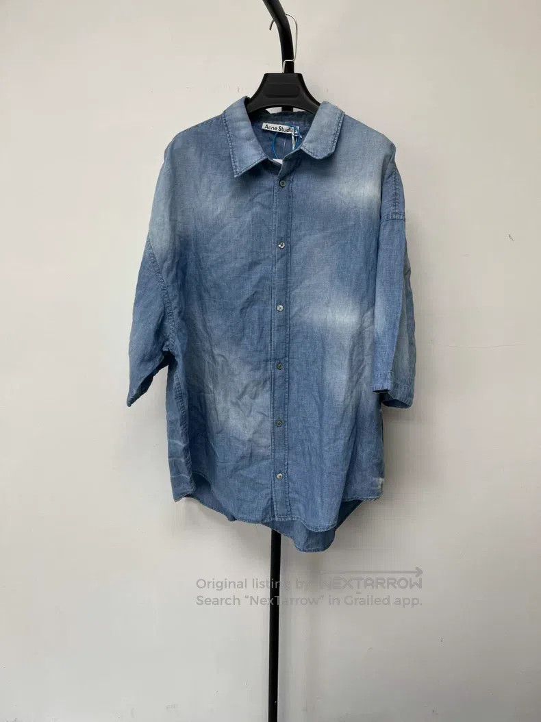 Acne Studios Acne Studios 1996 Series Retro Distressed Logo Printed Sho Size US M / EU 48-50 / 2 - 2 Thumbnail