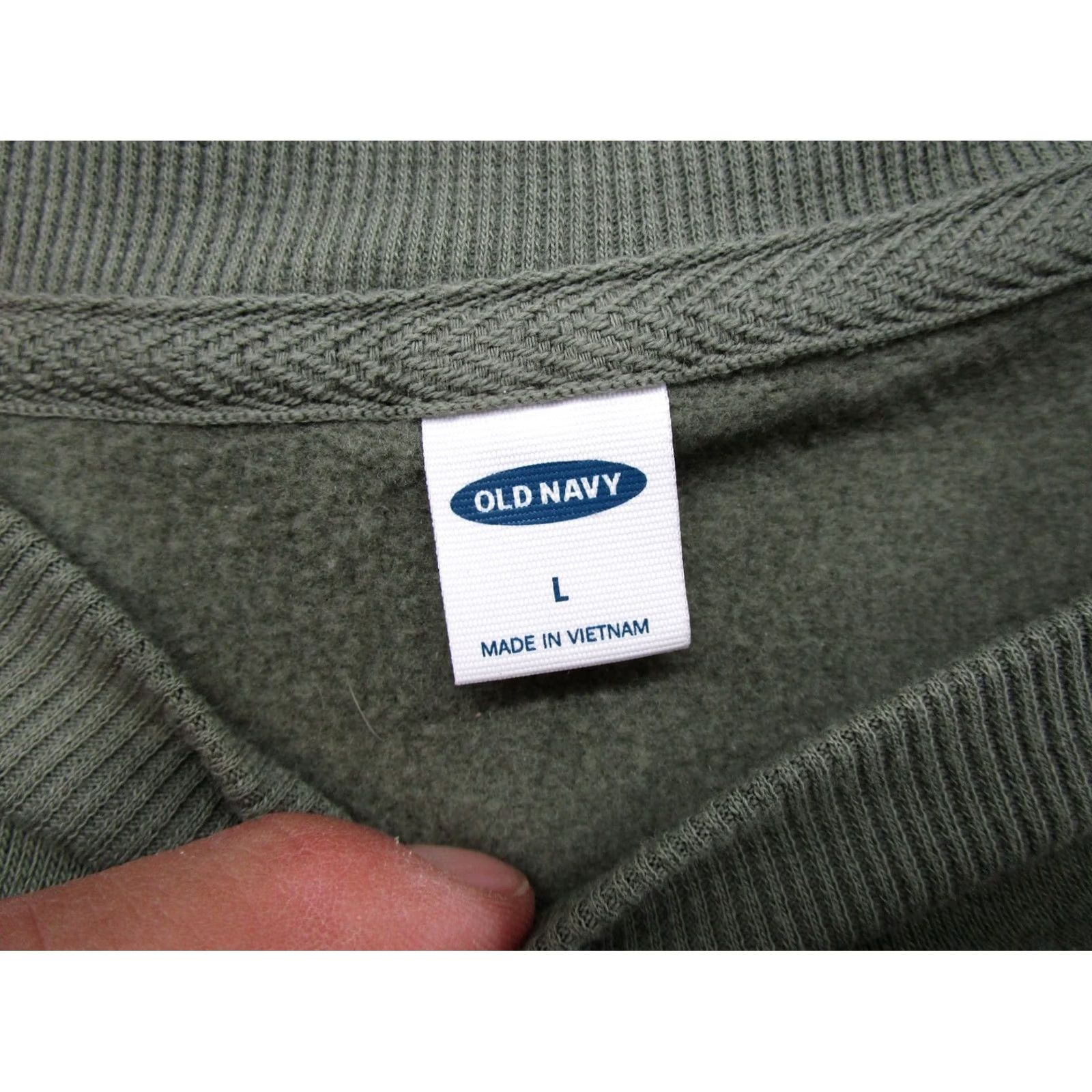 Old Navy Old Navy Green Sweatshirt Women's L Summer Cropped Elastic Waist Pullover Activewear Shirt Size L / US 10 / IT 46 - 3 Thumbnail
