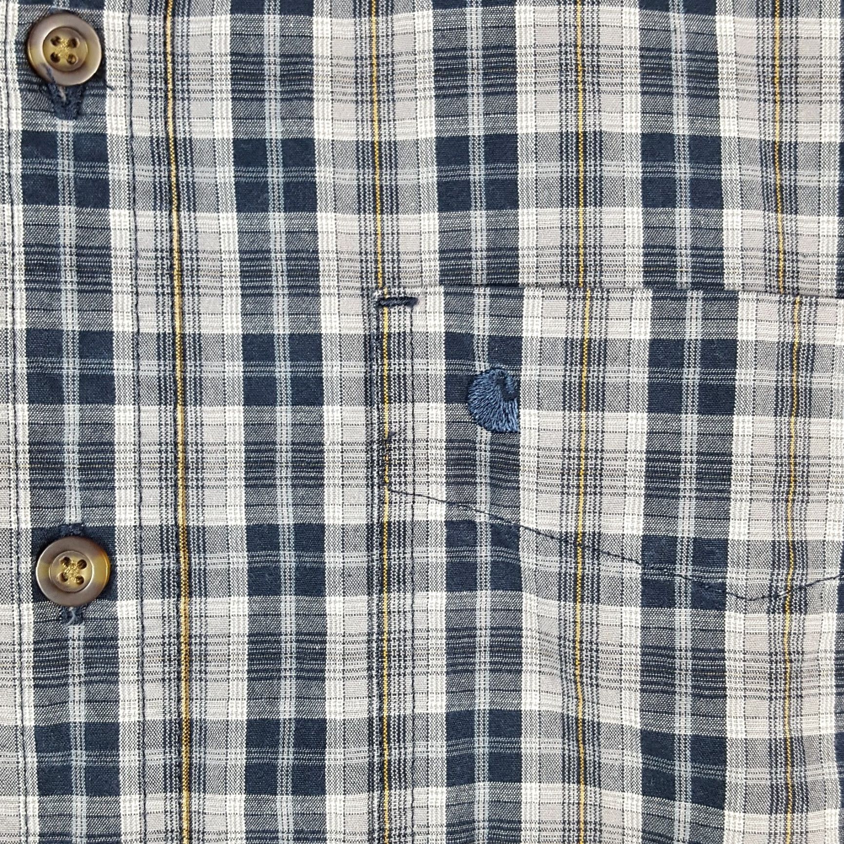 Carhartt Carhartt Plaid Button-Up Dress Shirt Men's Large Long Sleeve Collared Workwear Multicolor Classic Retro Size 42R - 5 Thumbnail
