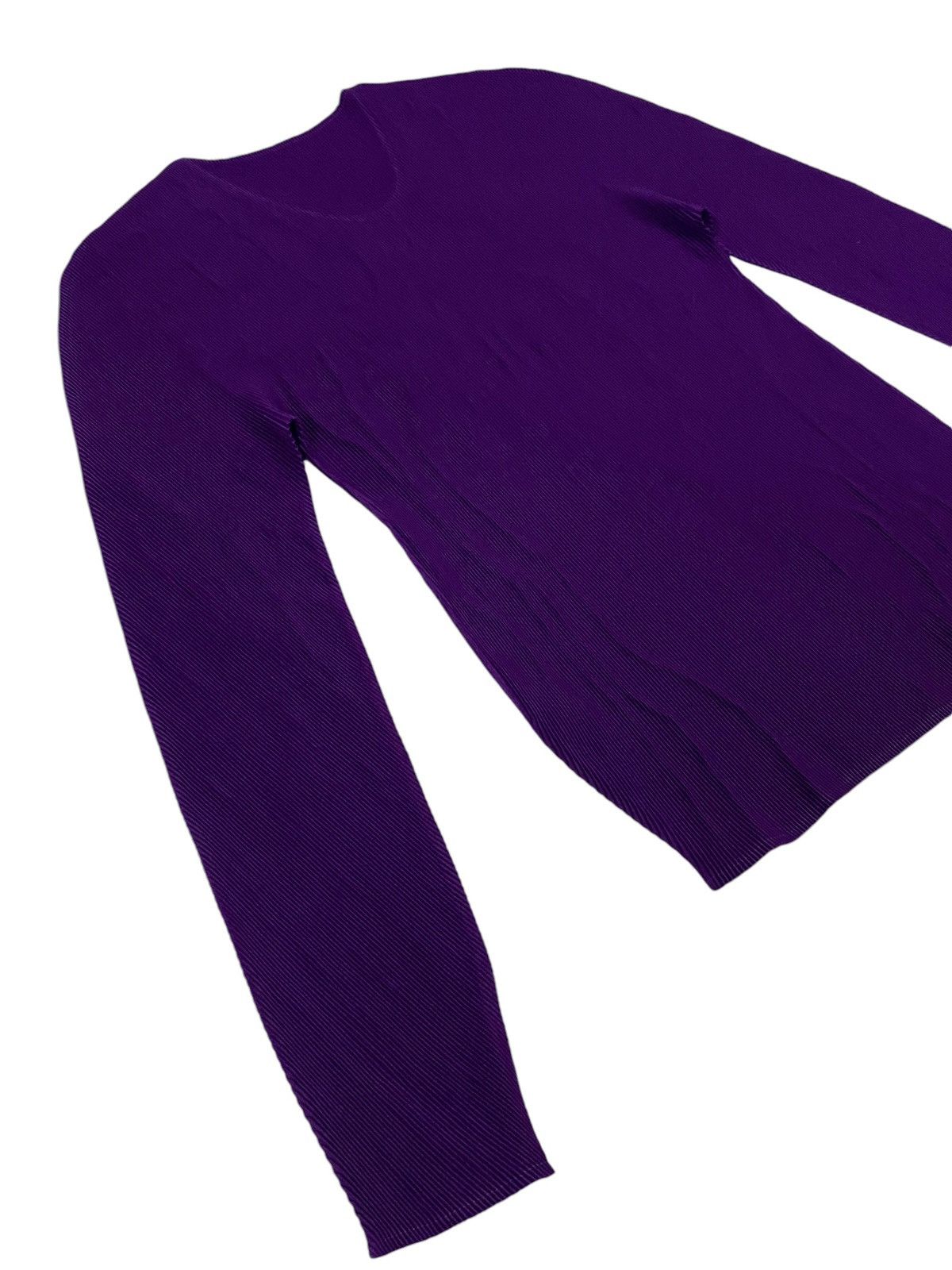 Issey Miyake × Pleats Please Issey Miyake Pleats Please Pleated Purple Long Sleeve Size L / US 10 / IT 46 - 18 Thumbnail