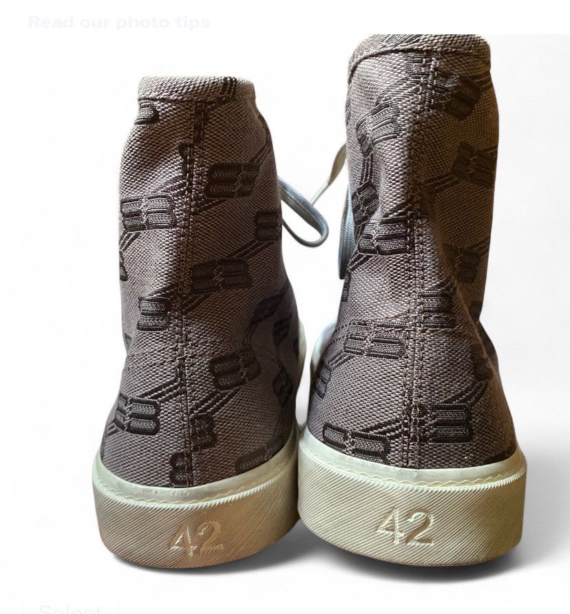 Balenciaga Balenciaga Paris High-Top BB Monogram Sneakers Size US 9 / EU 42 - 5 Thumbnail