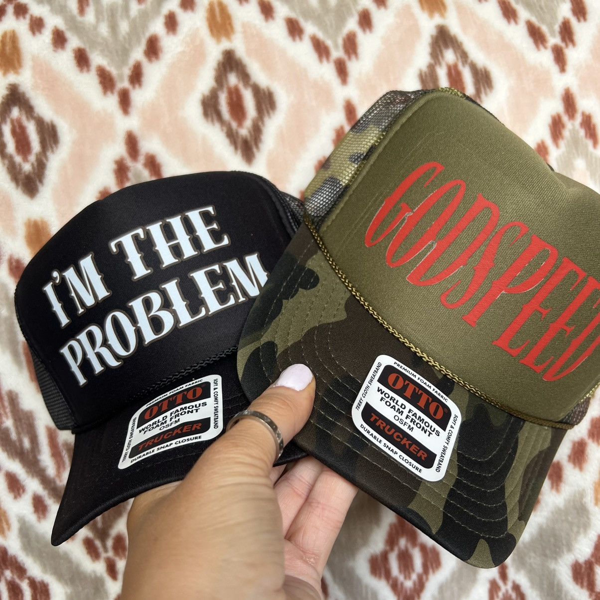 Otto Morgan wallen I’m the problem country western trucker hat Size ONE SIZE - 3 Thumbnail