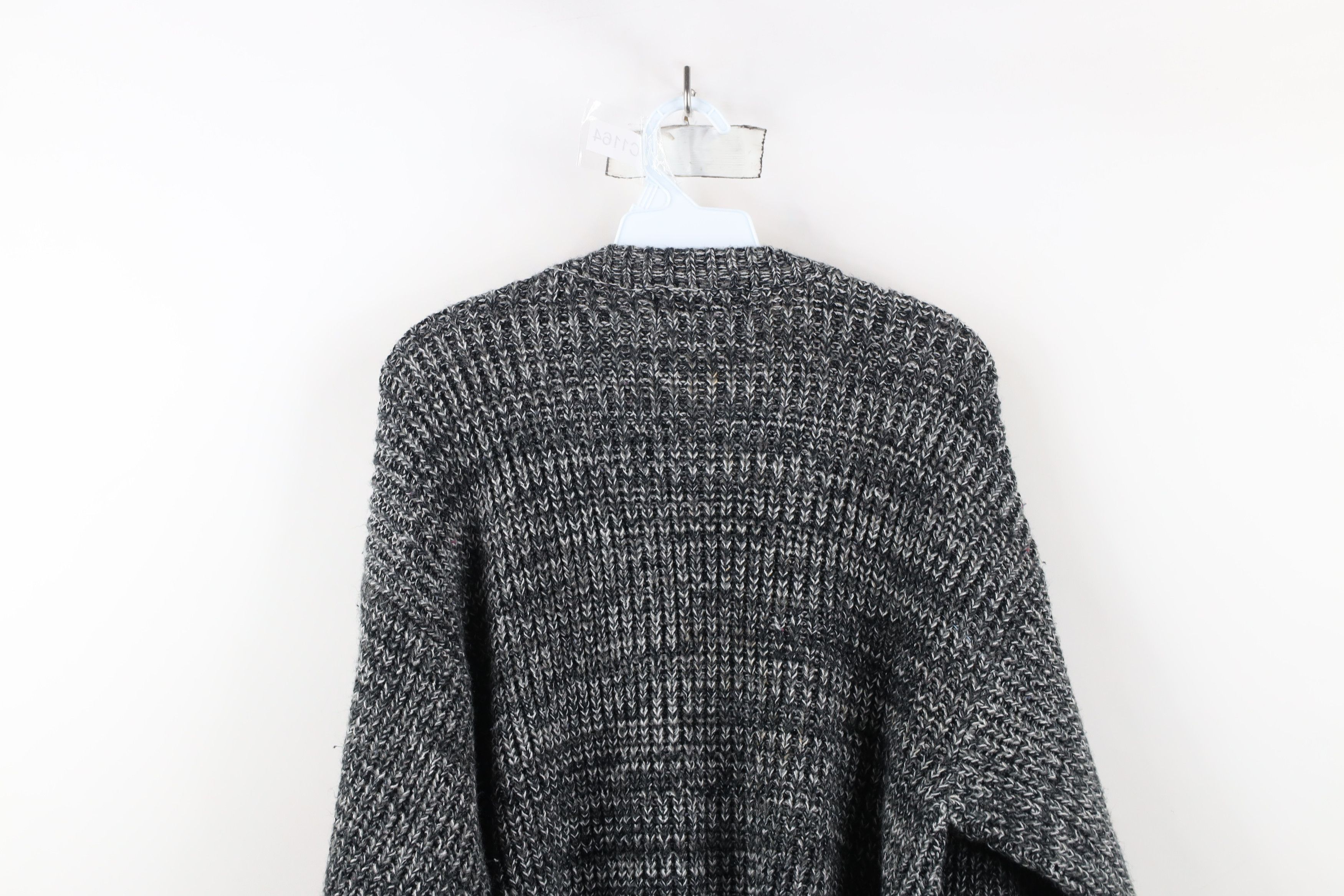 Vintage Vintage 90s Streetwear Chunky Ribbed Knit Crewneck Sweater Size US XL / EU 56 / 4 - 9 Thumbnail