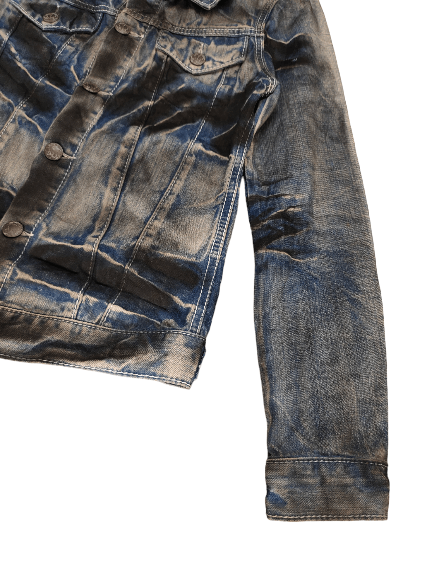 BUFFALO BOBS Buffalo Bobs Clawmark Waxed Denim Jacket Size US S / EU 44-46 / 1 - 4 Thumbnail