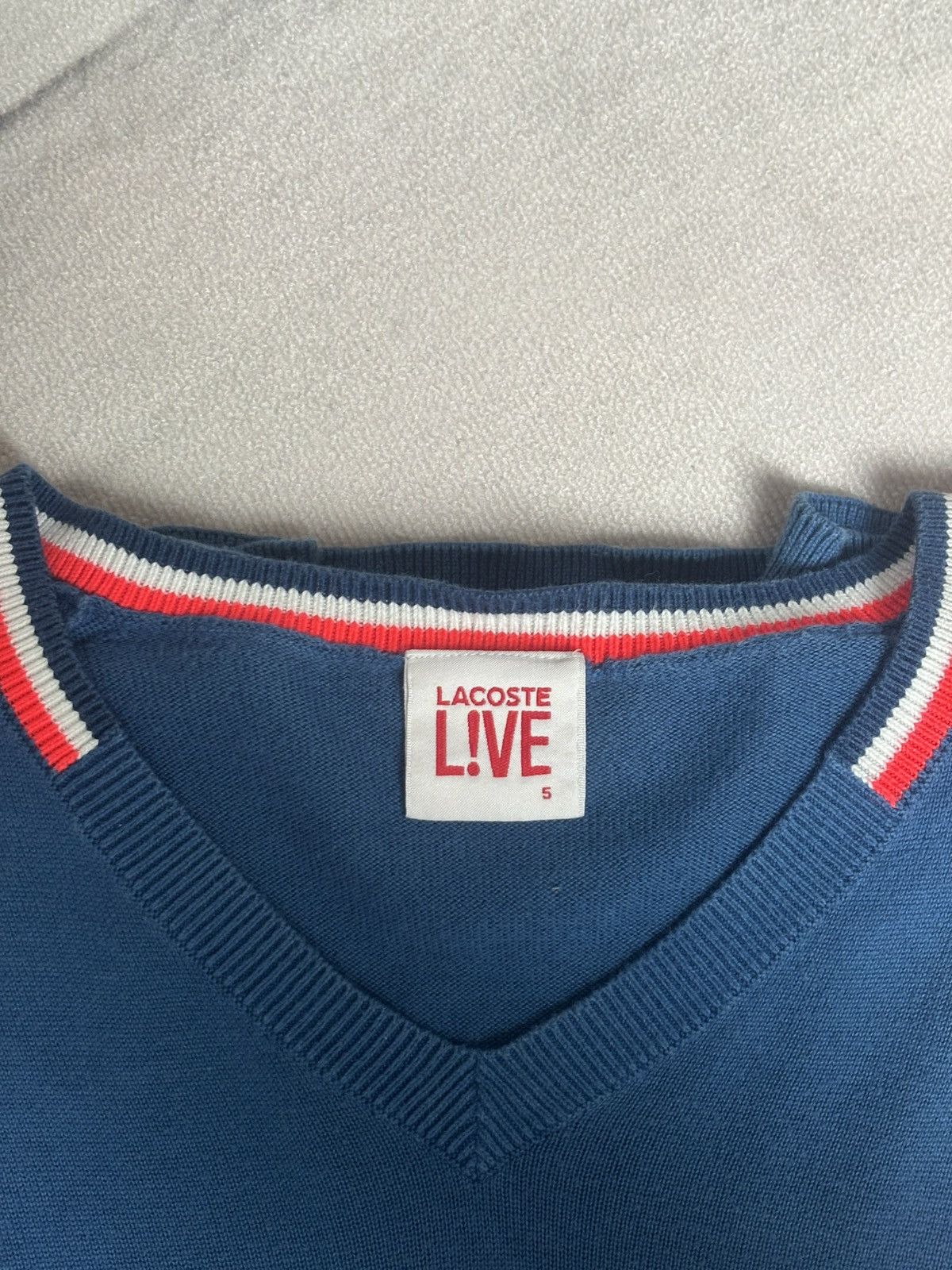 Lacoste Light blue Lacoste v-neck size L Size US L / EU 52-54 / 3 - 4 Thumbnail