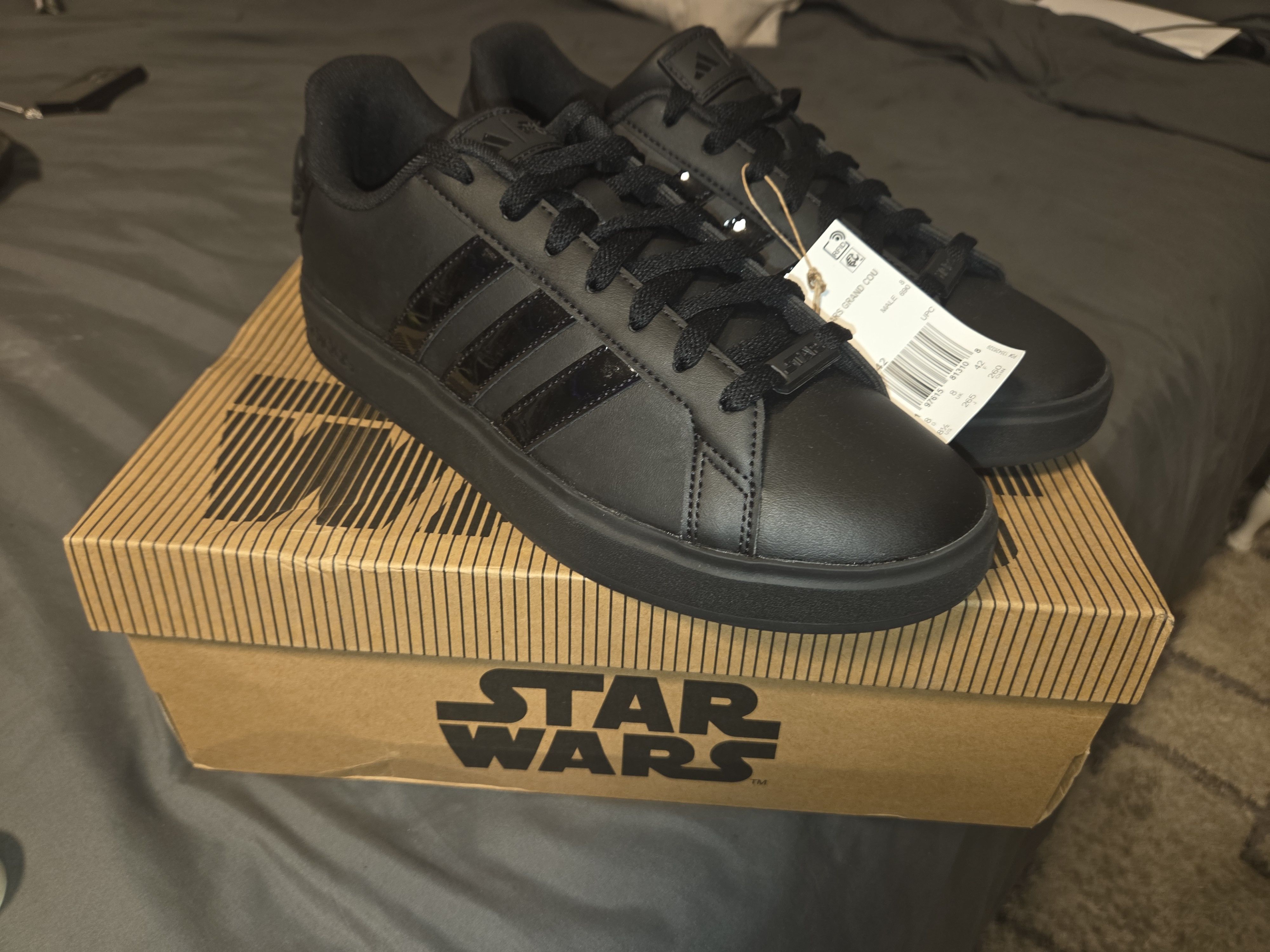 Adidas × Star Wars Adidas Star Wars Grand Court Black Size US 8.5 / EU 41-42 - 8 Thumbnail