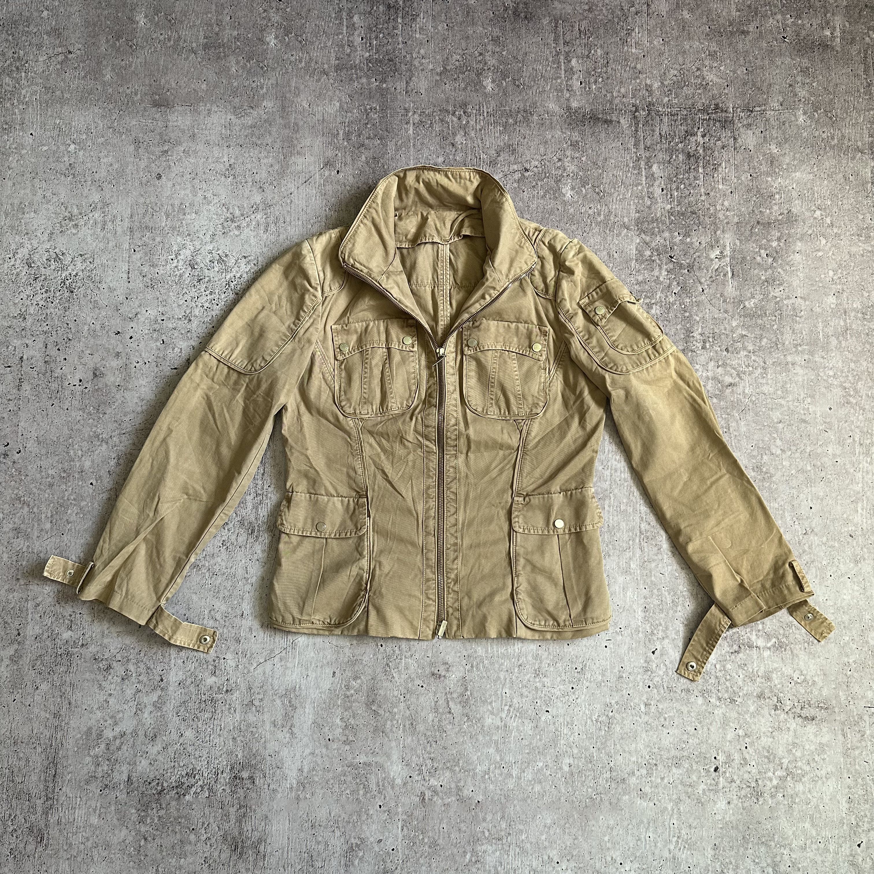 Moncler Moncler Avant Garde Denim Vintage y2k Beige Cargo Jacket Size M / US 6-8 / IT 42-44 - 12 Thumbnail