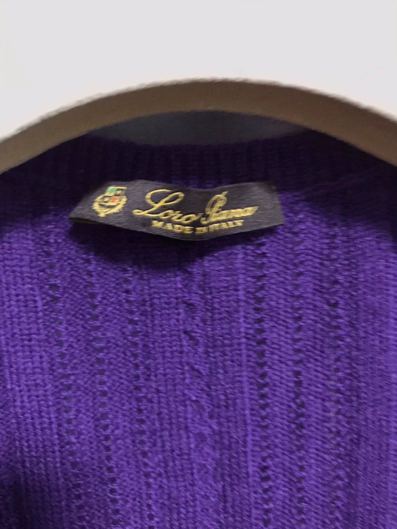 Loro Piana Loro piana Crochet vertical striped cashmere vest 2506-Next Size M / US 6-8 / IT 42-44 - 4 Thumbnail