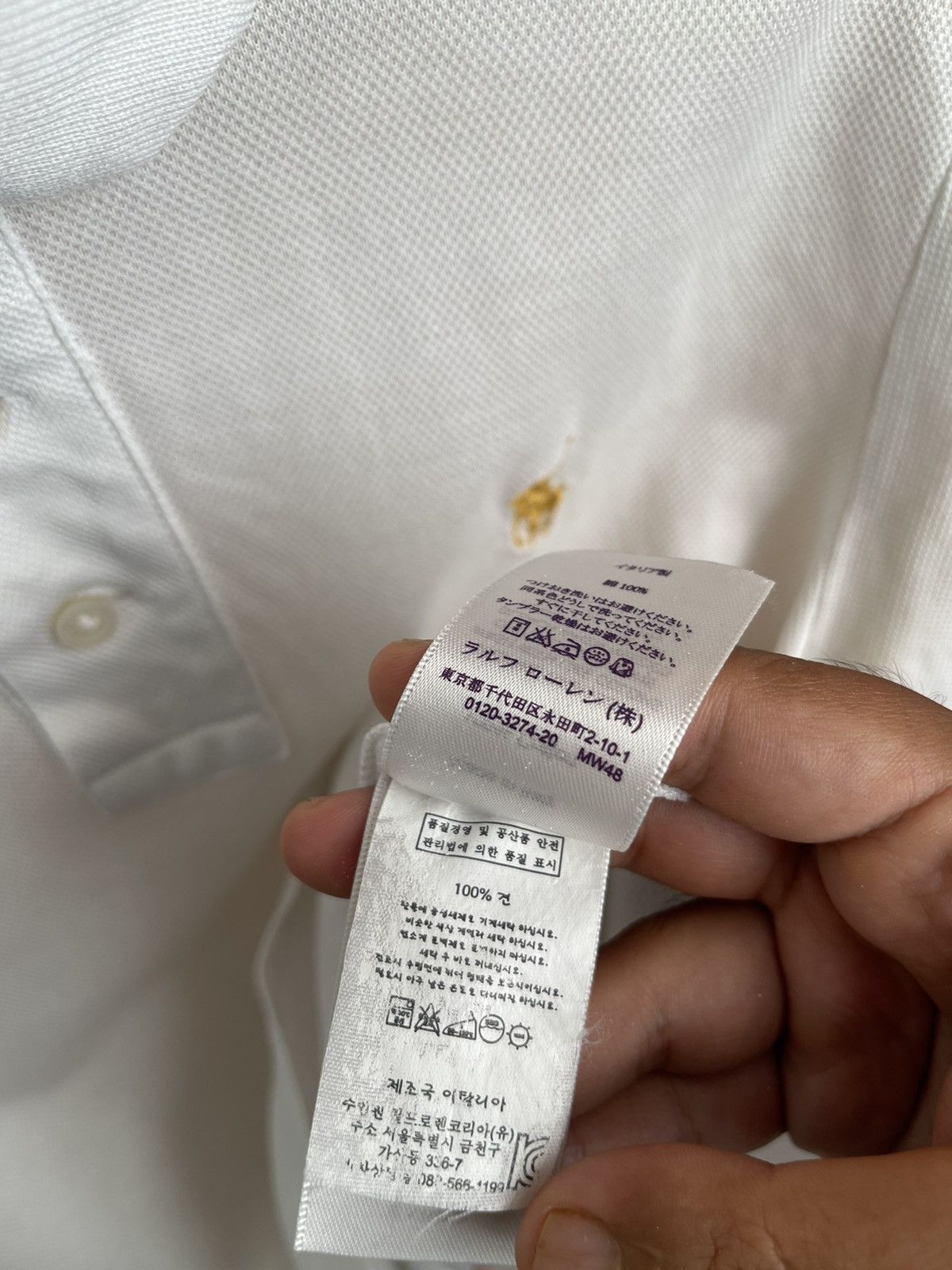 Ralph Lauren Purple Label Ralph Lauren Purple Label White Gold Polo Size US XS / EU 42 / 0 - 8 Thumbnail