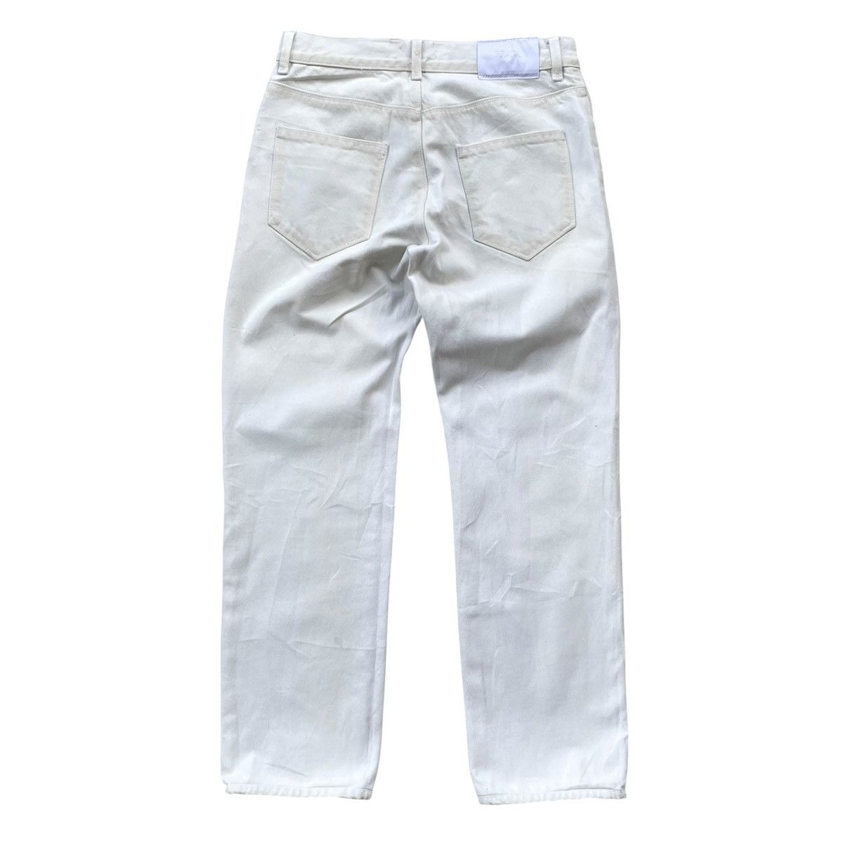 Prada Prada Milano Easy Fit Offwhite Designer Denim Size US 31 - 2 Thumbnail