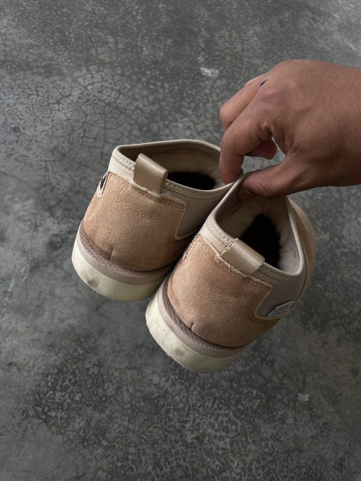 Japanese Brand × Suicoke × Vibram SUICOKE Ron Slip-On Suede Leather Low-cut Shoes Size US 8.5 / IT 38.5 - 8 Thumbnail