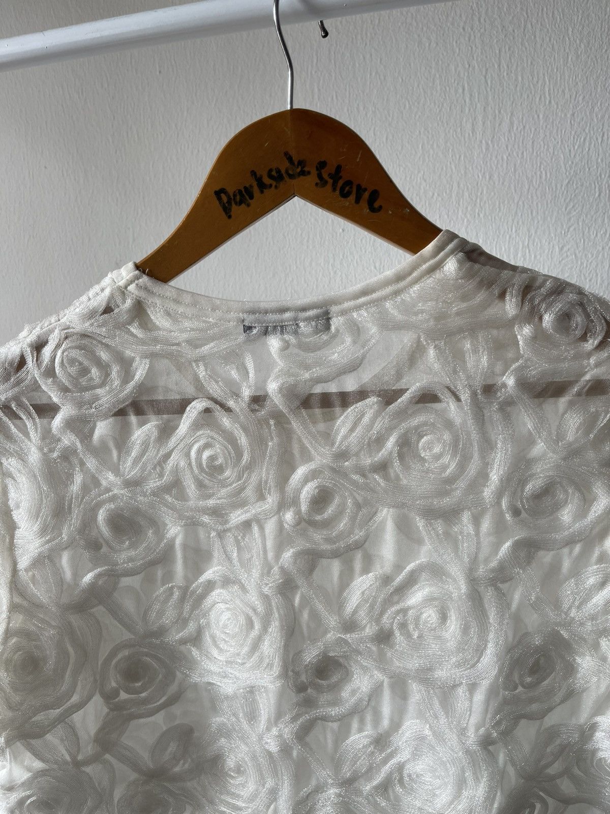 Comme des Garcons × Rei Kawakubo × Tricot Comme des Garcons 1990 Comme Des Garcons Flower Art Shirt Size S / US 4 / IT 40 - 7 Thumbnail