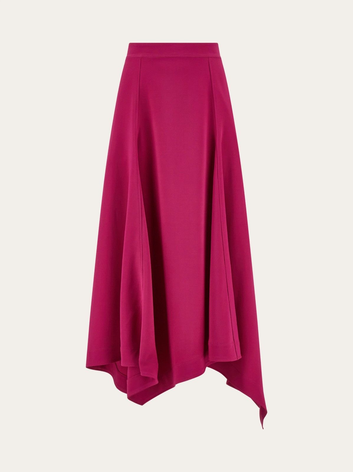 Salvatore Ferragamo o1s1rm0426 Midi Skirt in Hot Pink Size 36" / US 14 / IT 50 - 1 Preview
