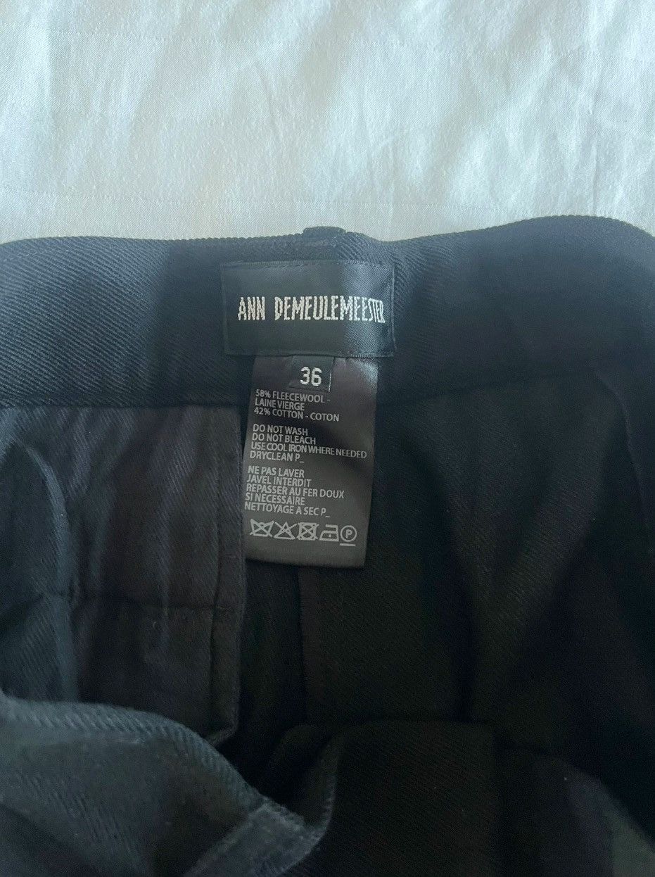 Ann Demeulemeester Ann Demeulemeester sleek fitted black tailored trouser Size 26" / US 2 / IT 38 - 2 Thumbnail