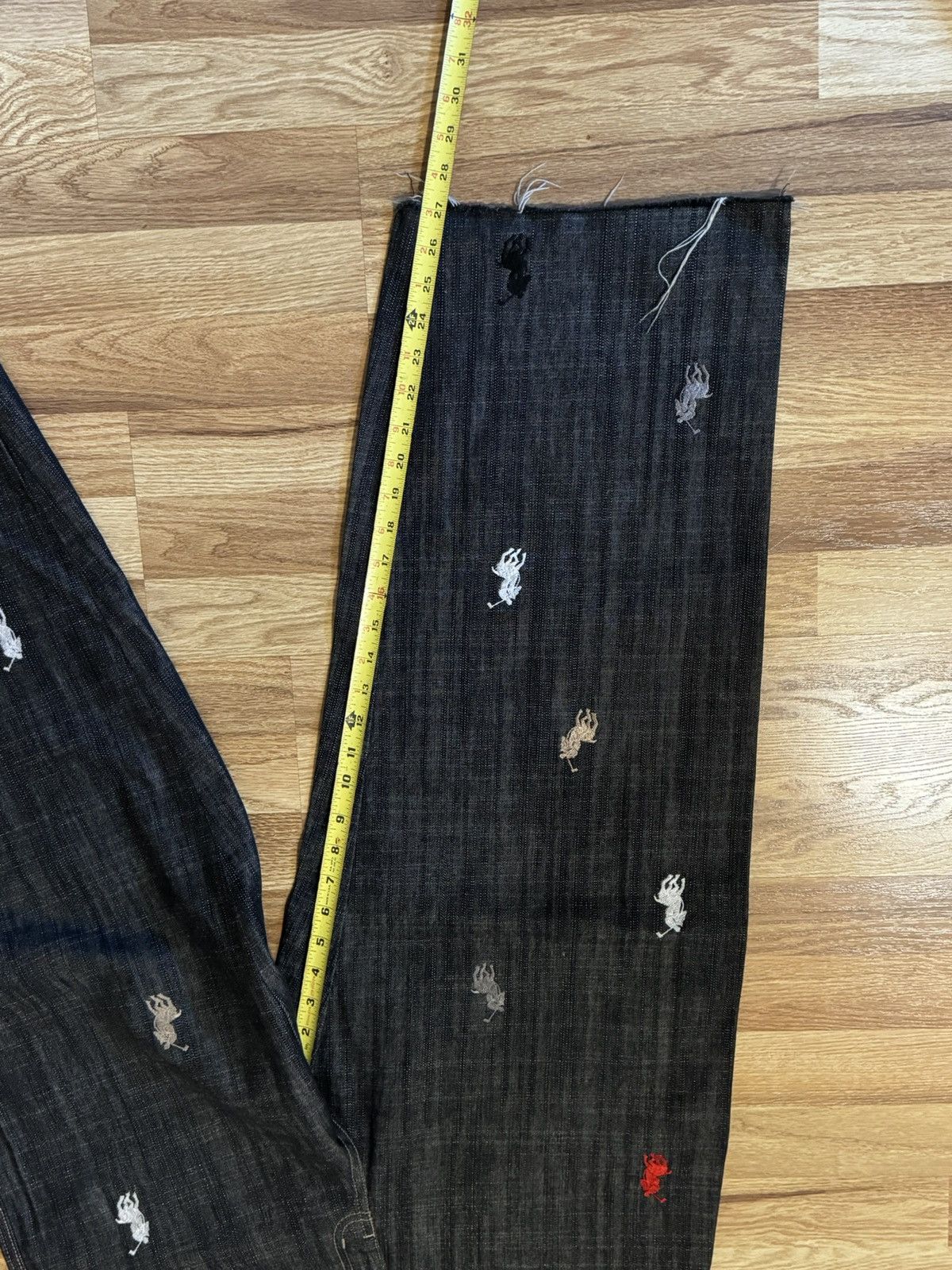 Polo Ralph Lauren × Vintage Baggy Y2K Polo Jeans w/ All-Over-Pony Embroidery Size US 34 / EU 50 - 3 Thumbnail