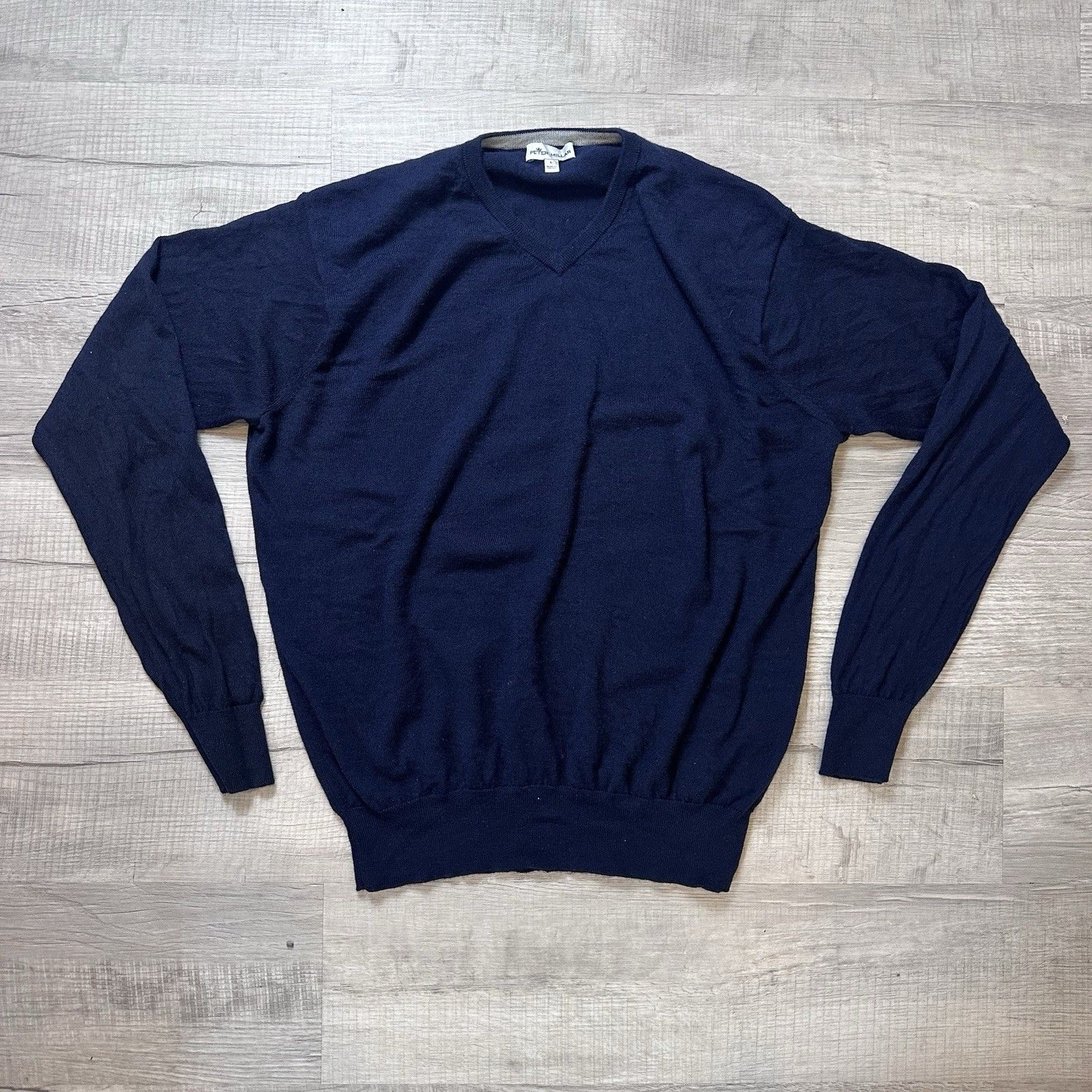 Peter Millar Peter Millar V-Neck Sweater Wool Silk Blend Mens Large Size US L / EU 52-54 / 3 - 1 Thumbnail