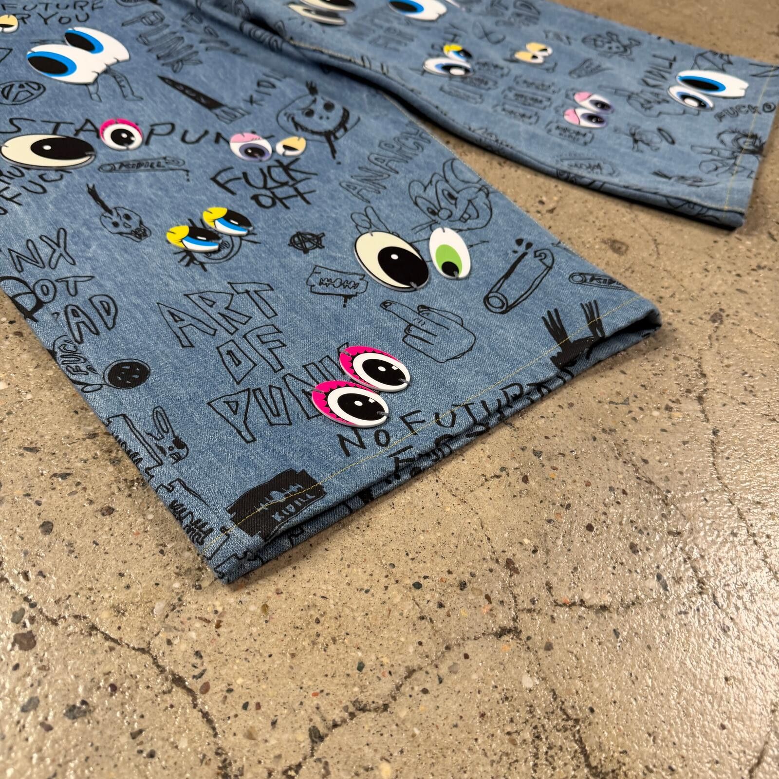 KIDILL Kidill Eye Denim Shorts Size US 32 / EU 48 - 4 Thumbnail