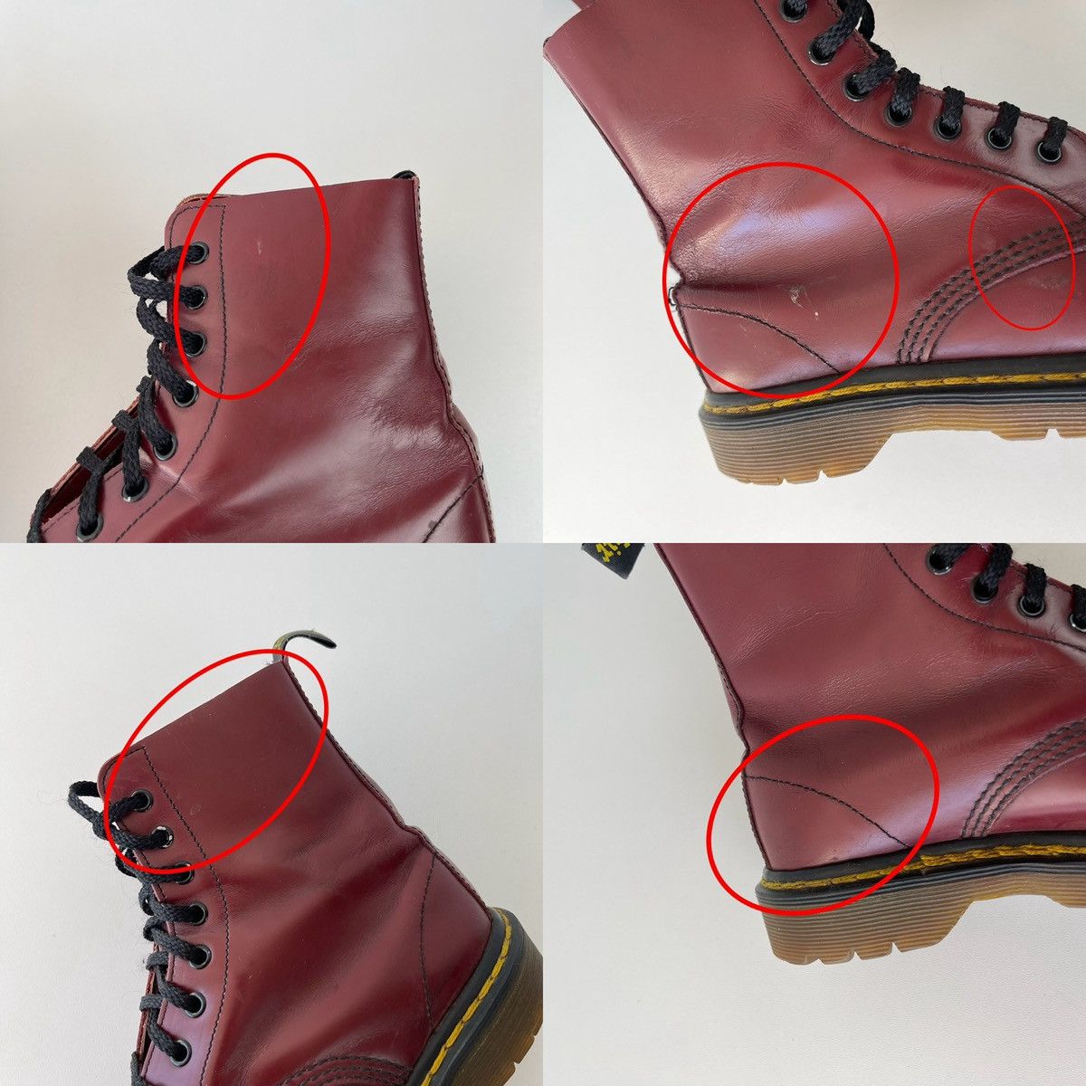 Dr. Martens Dr.Martens 1460 80’s Vintage Boots Cherry Red Made England Size US 6.5 / IT 36.5 - 14 Thumbnail