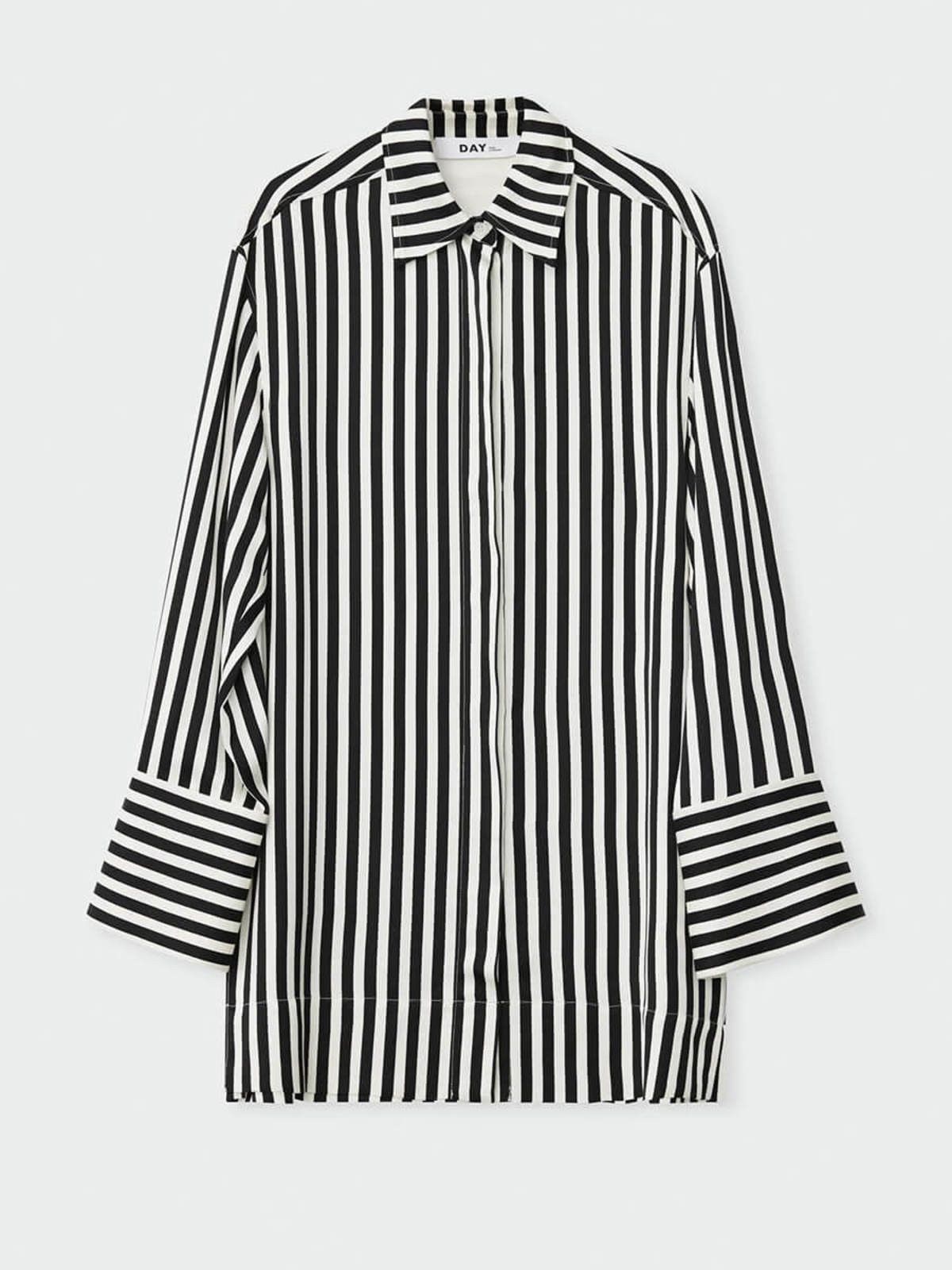 Other DAY Birger et Mikkelsen lea fluid stripe shirt black/white Size M / US 6-8 / IT 42-44 - 2 Thumbnail