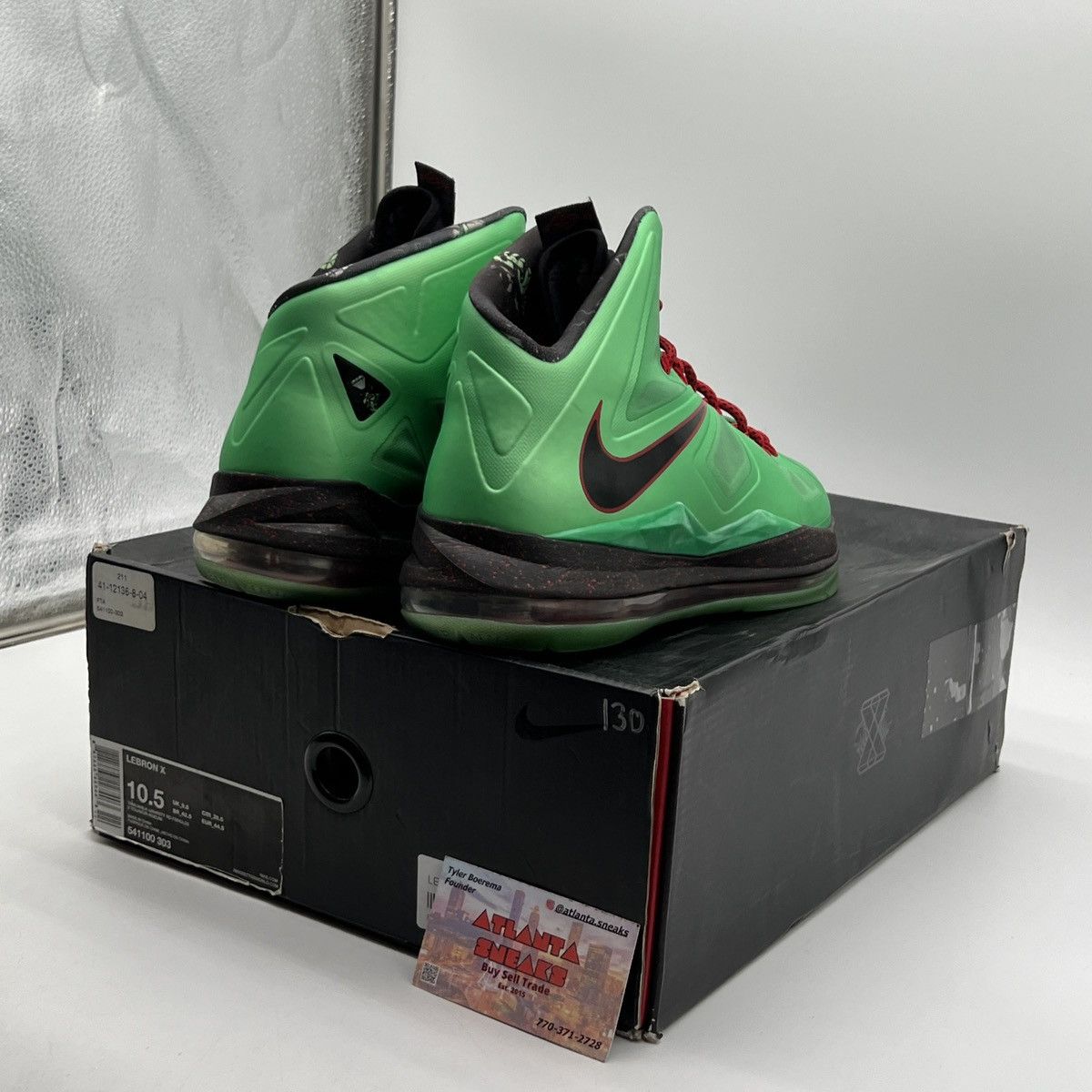 Nike Lebron 10 cutting Jade Size US 10.5 / EU 43-44 - 4 Thumbnail