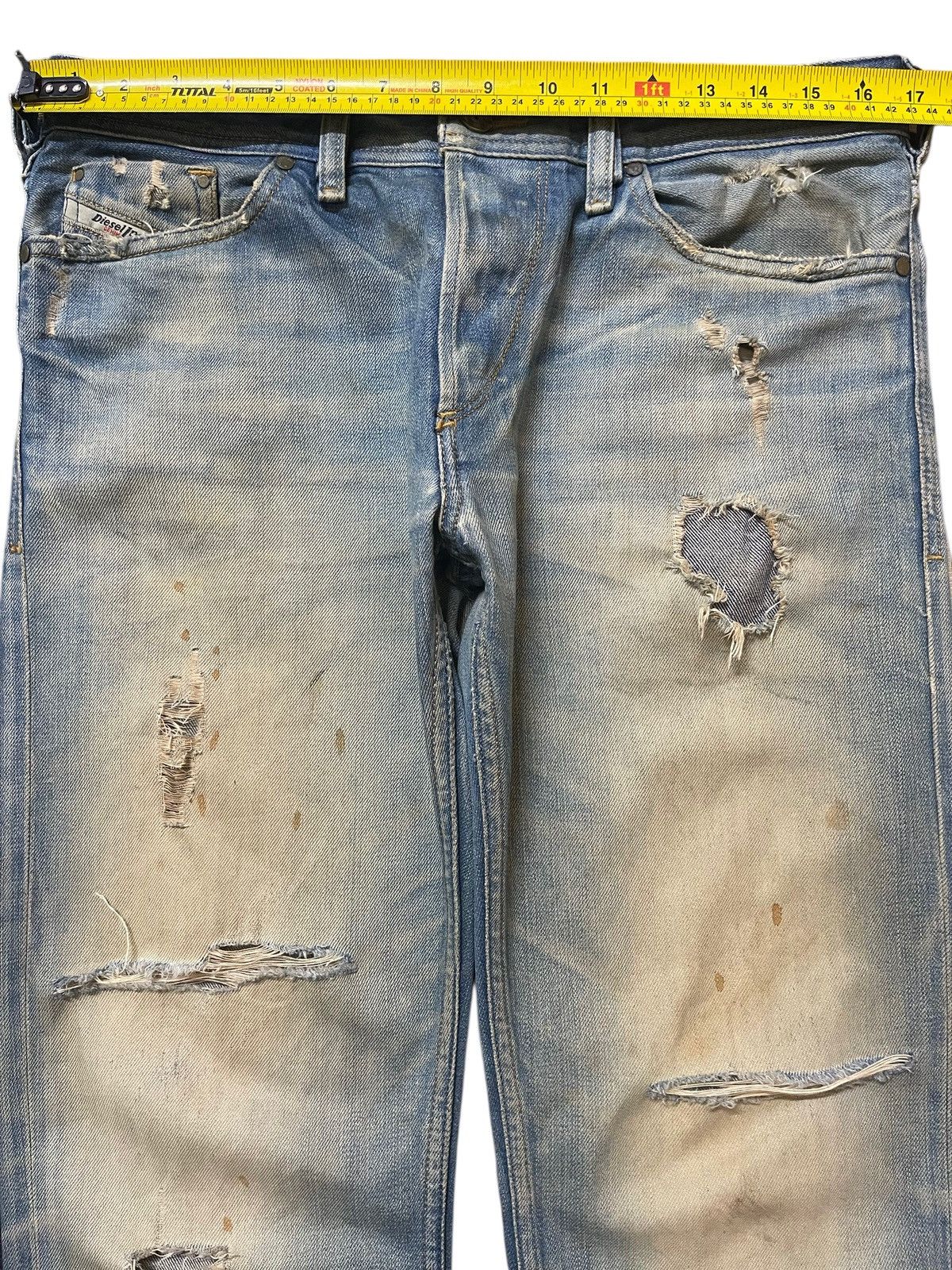 Diesel Vintage Diesel Industry Mud Wash Distressed Style Jeans Size US 33 - 12 Thumbnail