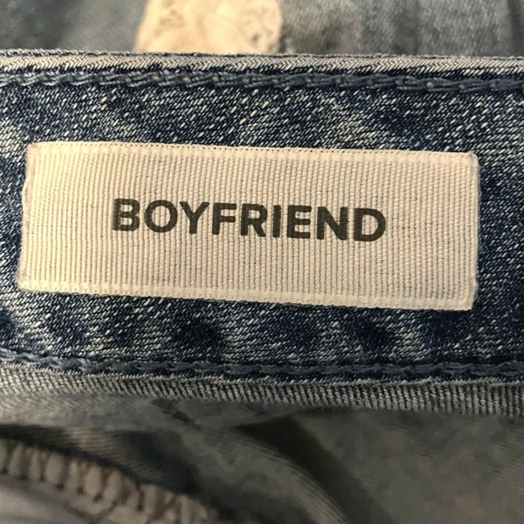 Torrid Torrid Jeans Blue Denim Distressed Mid Rise Boyfriend Ankle Stretch 10 Women Casual 5-Pocket Jeans Mens Womens Girls Size 24" / US 00 / IT 34 - 5 Thumbnail