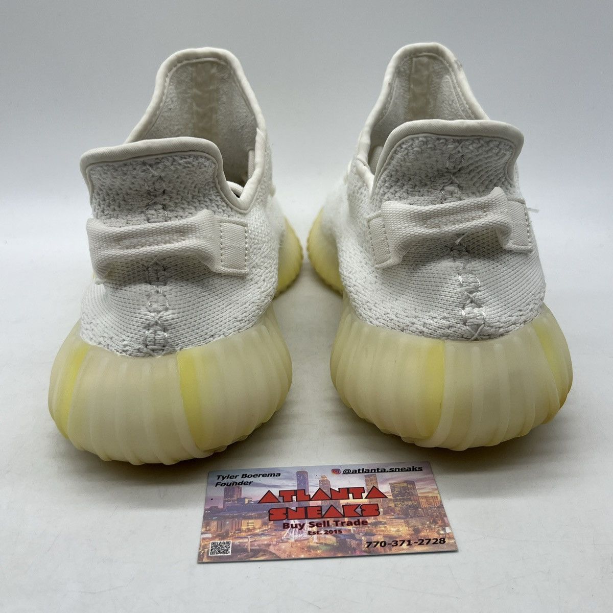Adidas Yeezy boost 350 cream white triple white Size US 12 / EU 45 - 3 Thumbnail