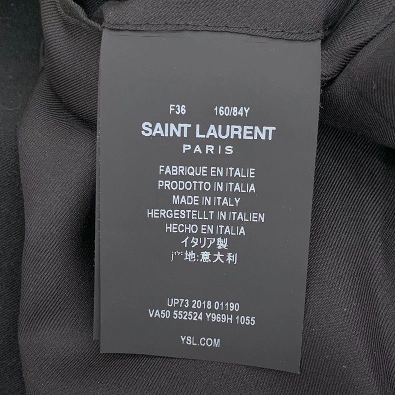 Saint Laurent Paris Saint Laurent Black Court Cotton Jacket 2504-Nextarrow Size XS / US 0-2 / IT 36-38 - 6 Thumbnail