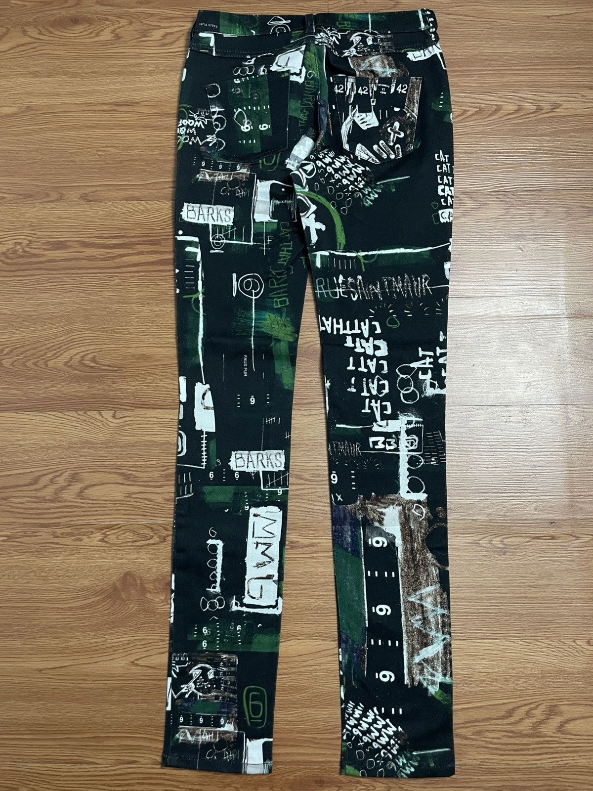 Maison Margiela Maison Margiela MM6 Grafiti Skinny Pants Size US 27 - 4 Thumbnail