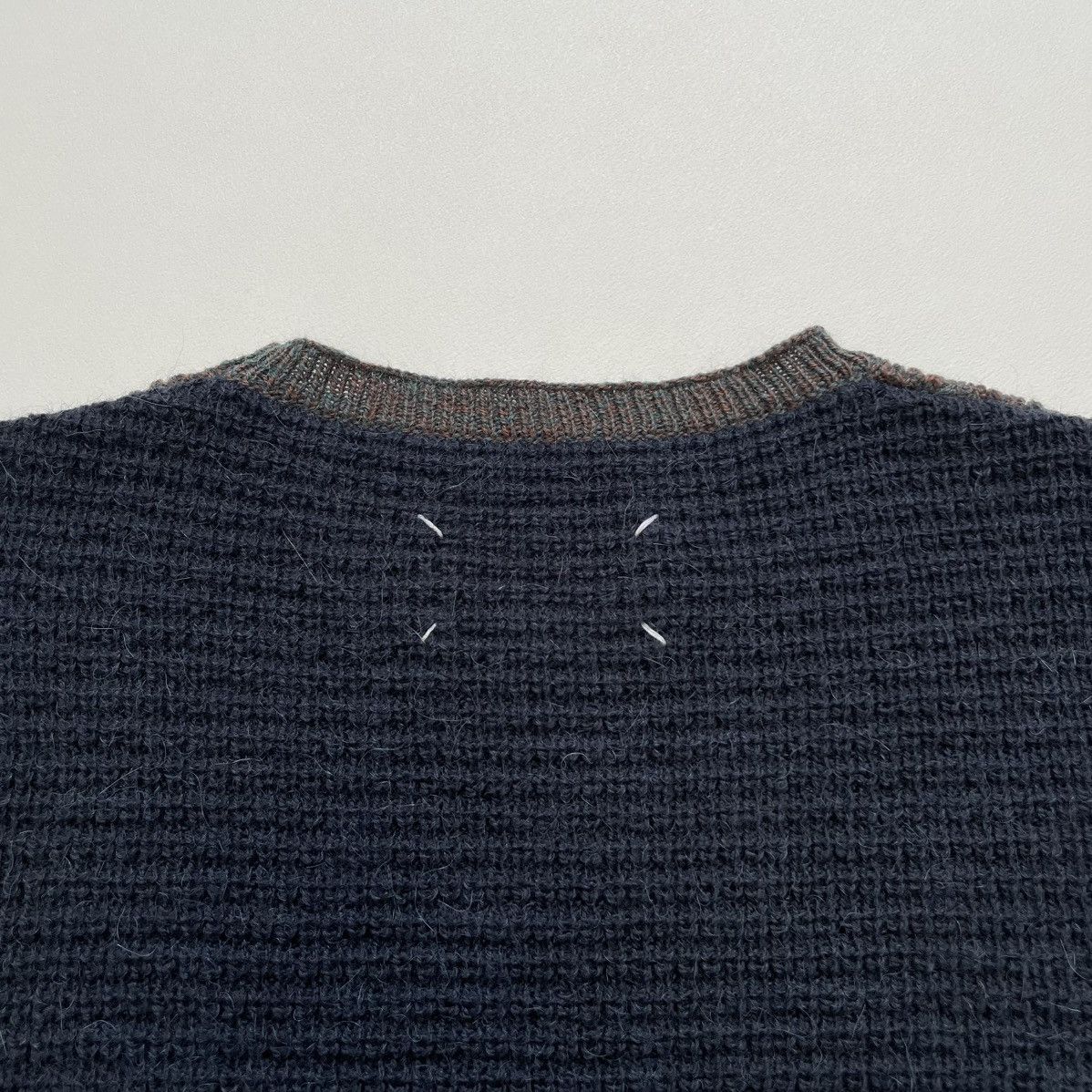Maison Margiela A/W 15 Waffle Knit Colour Block Sweater Size US M / EU 48-50 / 2 - 11 Thumbnail
