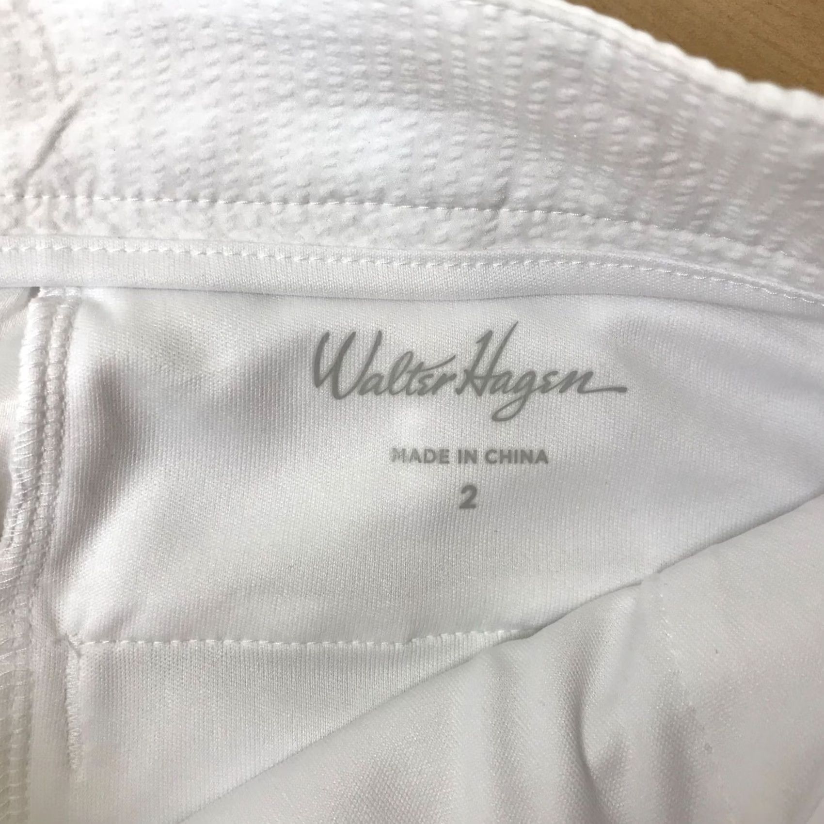 Vintage Walter Hagen Women's Golf Shorts 2 White 100% Polyester Flat Front Casual Size 26" / US 2 / IT 38 - 7 Thumbnail