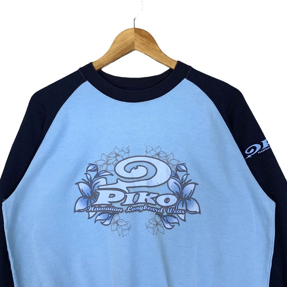 Vintage Vintage 90s Piko Hawaiian Longboard Wear Sweatshirt Size US M / EU 48-50 / 2 - 3 Thumbnail