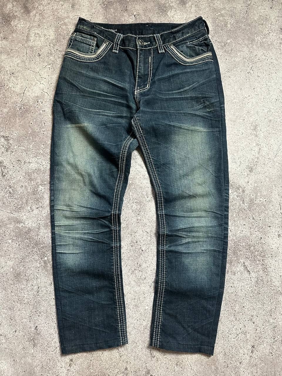 Affliction Affliction Ace Denim Jeans Y2K Embroidered size 31 Size 33" - 4 Thumbnail