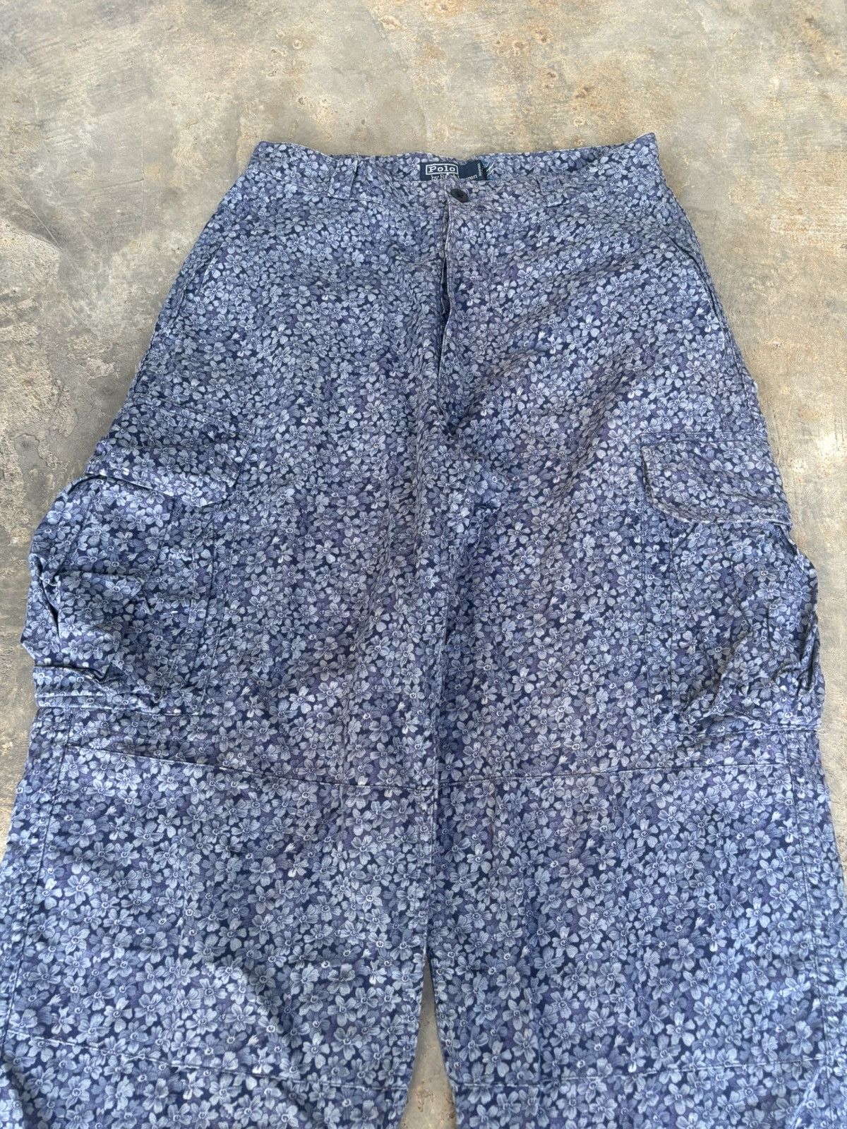 Japanese Brand × Polo Ralph Lauren × Ralph Lauren Vintage Polo Ralph Lauren Floral Cargo Pants Size US 30 / EU 46 - 2 Thumbnail