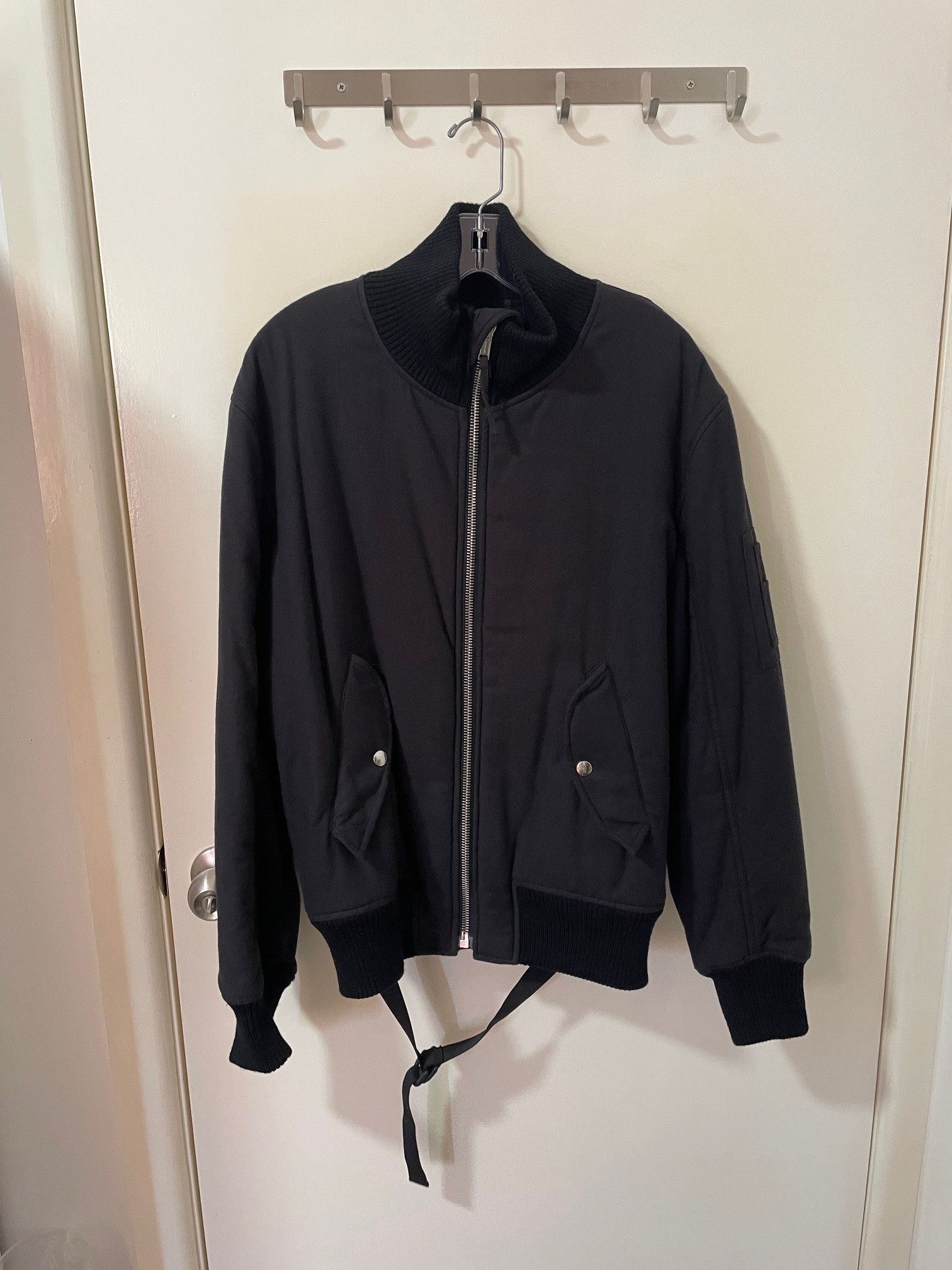 Helmut Lang Bondage Strapped Bomber Jacket Size US M / EU 48-50 / 2 - 1 Thumbnail