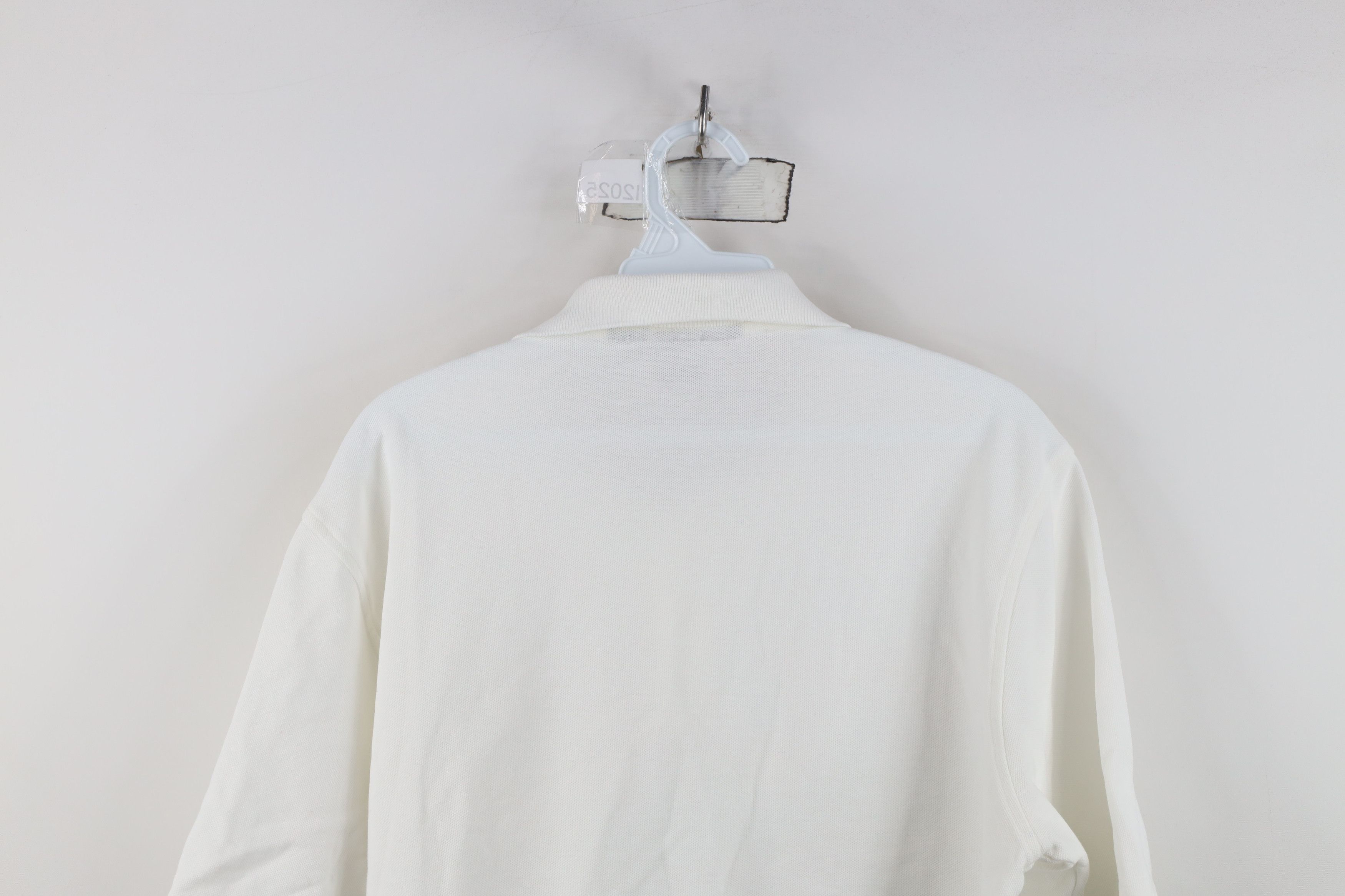 Lands' End Vintage 90s Lands End Knit Collared Golf Polo Shirt White Size US M / EU 48-50 / 2 - 12 Thumbnail