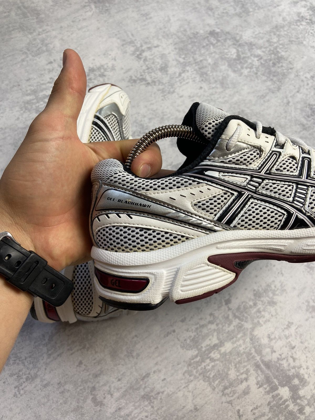 Asics × Vintage RARE ASICS Gel Blackhawk Ruby Y2K Running VINTAGE SNEAKERS Size US 7 / EU 40 - 8 Thumbnail