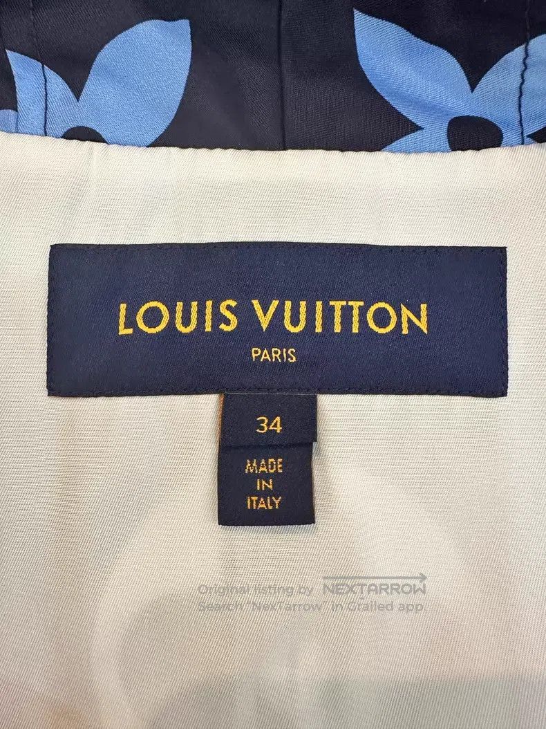 Louis Vuitton Louis Vuitton Blue presbyopic hooded jacket Size XXS / US 00 / IT 34 - 3 Thumbnail
