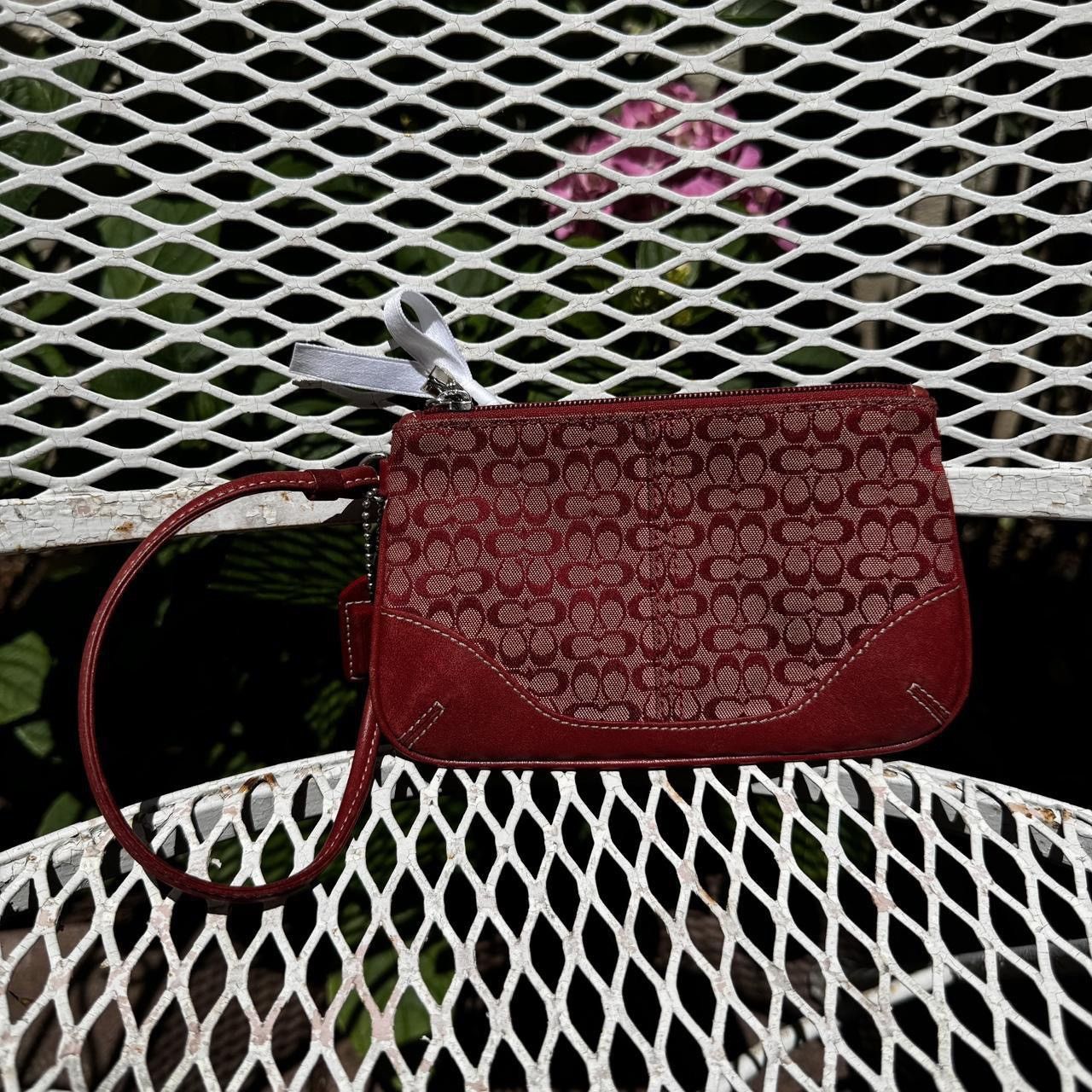 Coach Vintage Coach Red Monogramed Wristlet Size ONE SIZE - 2 Thumbnail